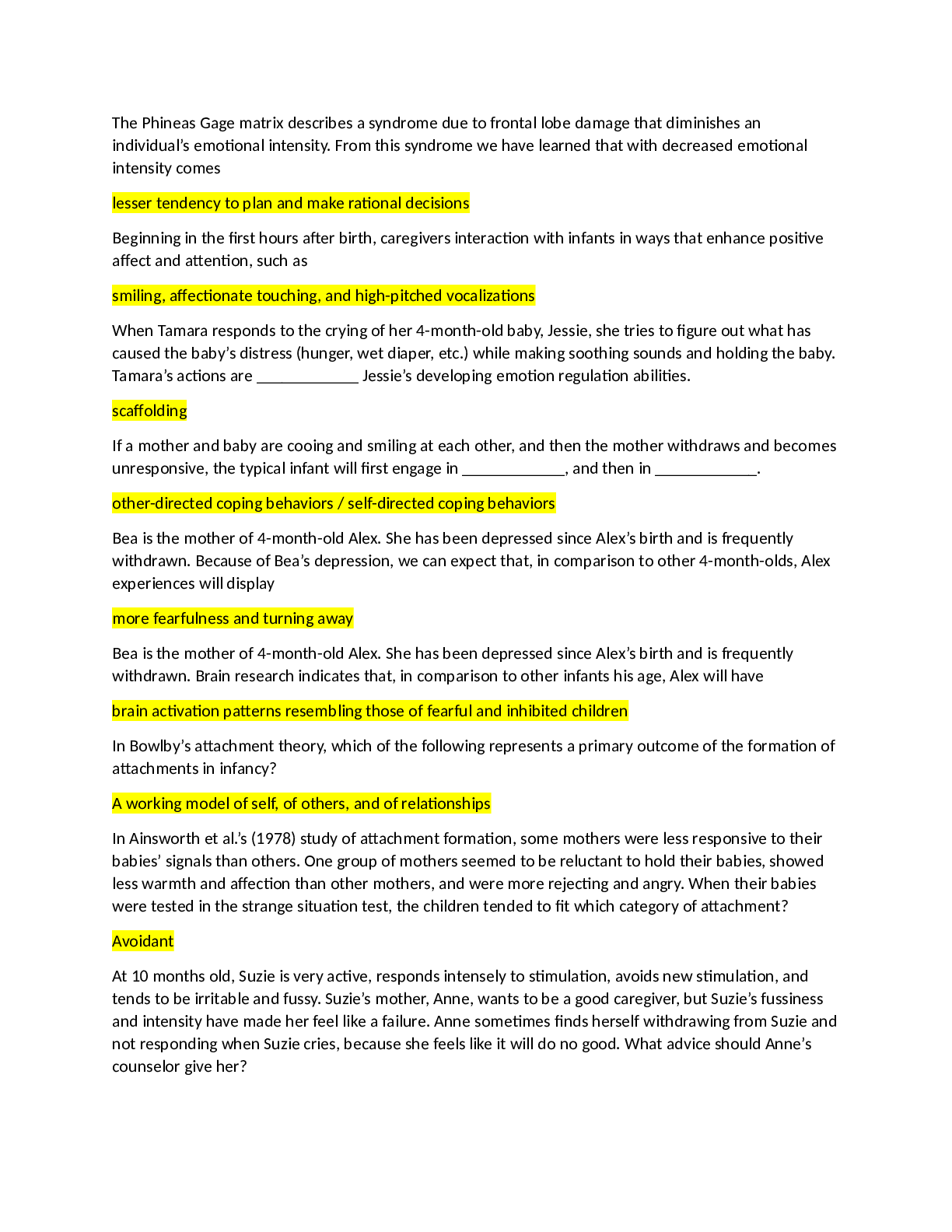 Preview image for COUN 6215 Lifespan Development Test bank 2022.