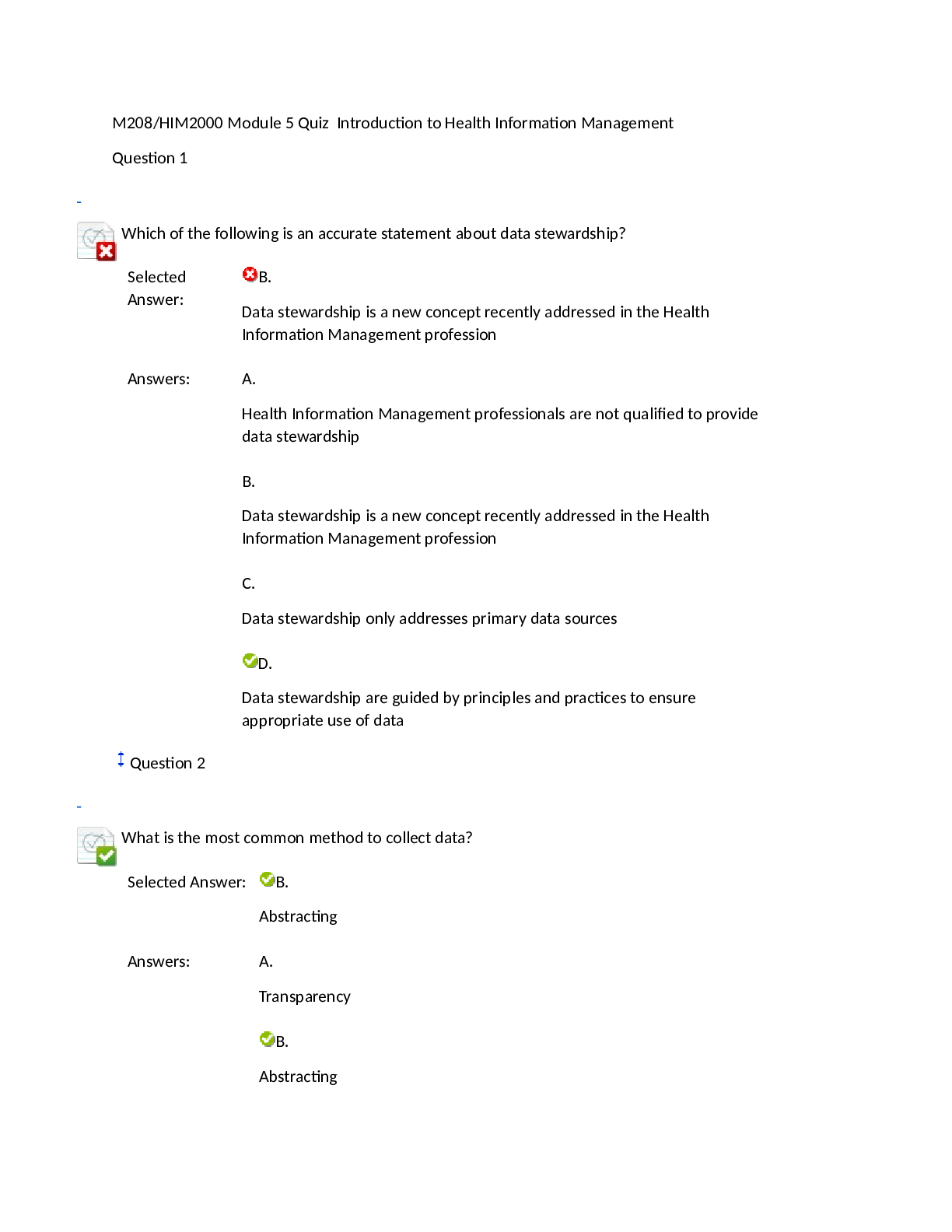 Preview image for M208-HIM2000 Module 5 Quiz