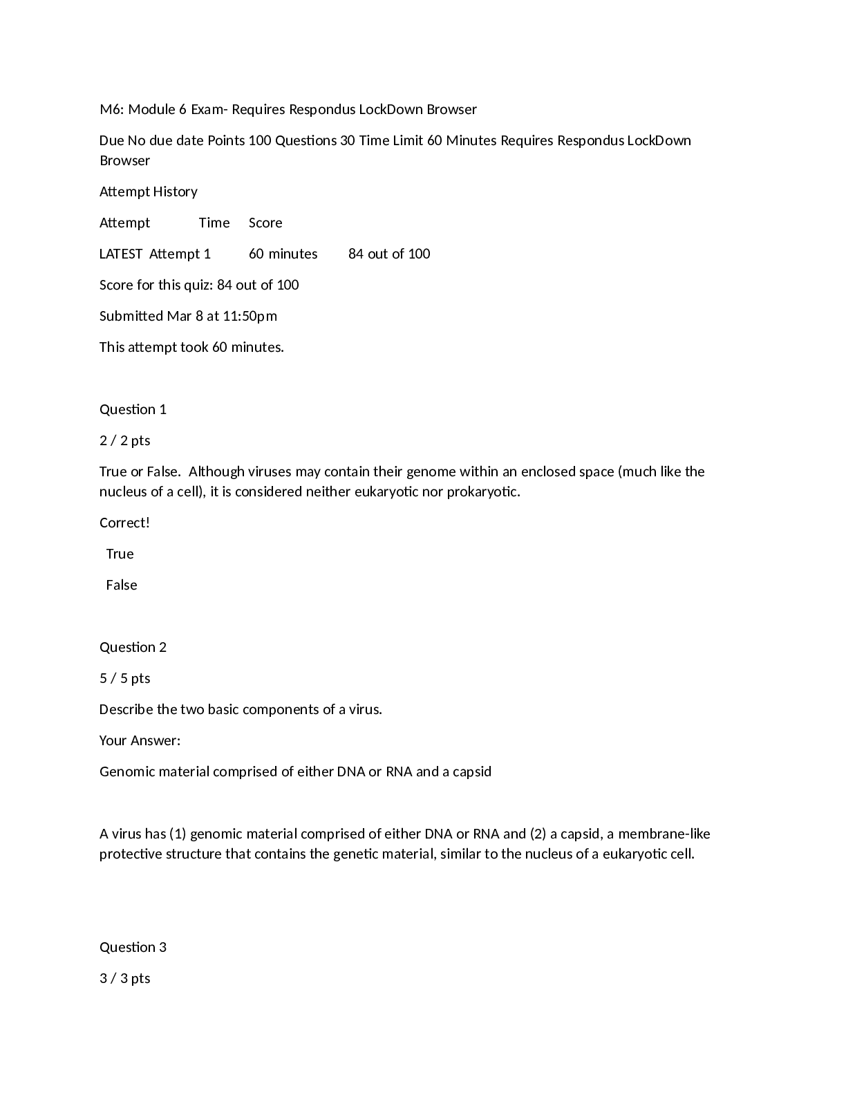 Preview image for BIO 171 Module 6 Exam- Questions and Answers Portage Learning