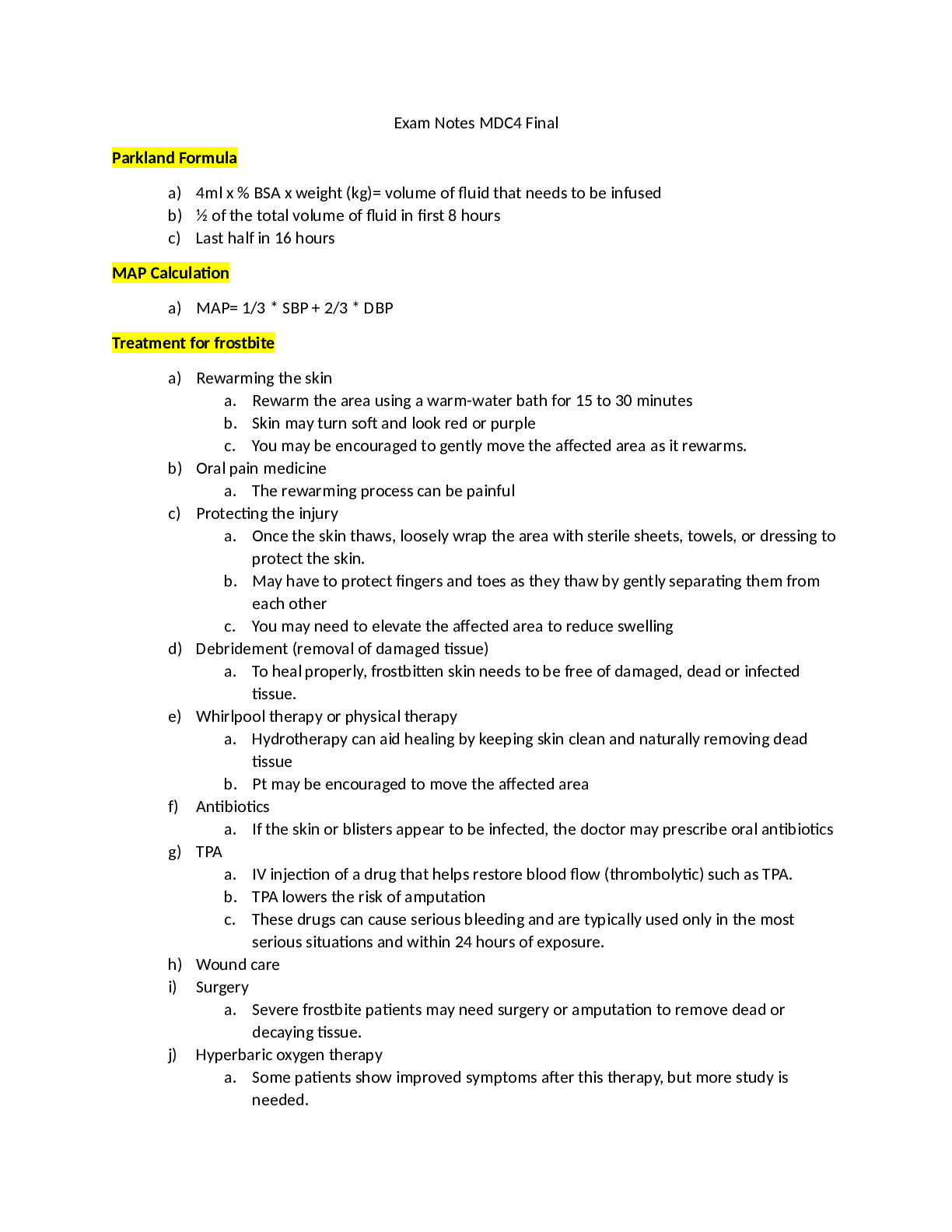 Preview image for NUR 2755/MDC 4 Final exam study guide/Multidimensional care IV (Rasmusen college)