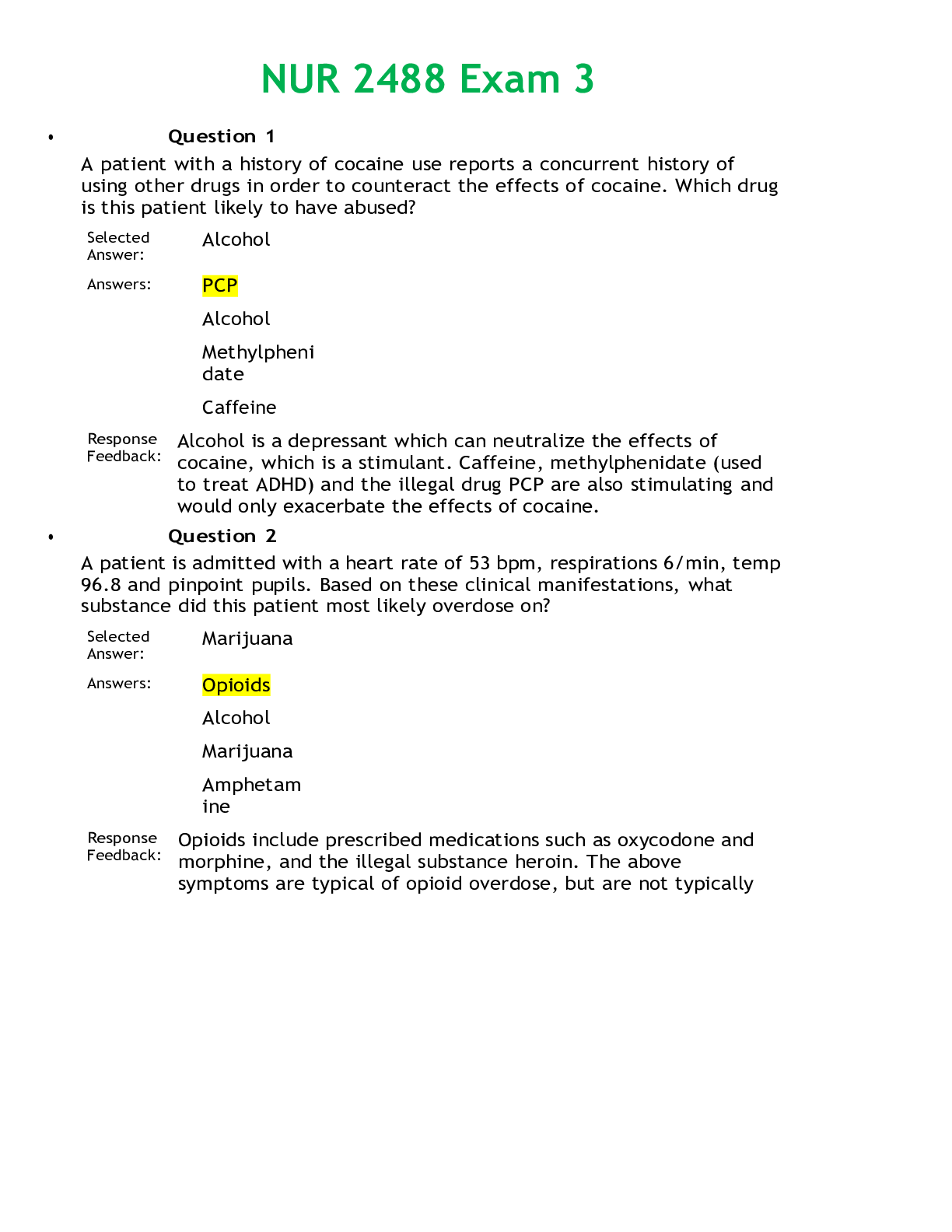 Preview image for NU249/NUR2488 Section 06 Mental Health Nursing Mental Health Nursing Exam 3