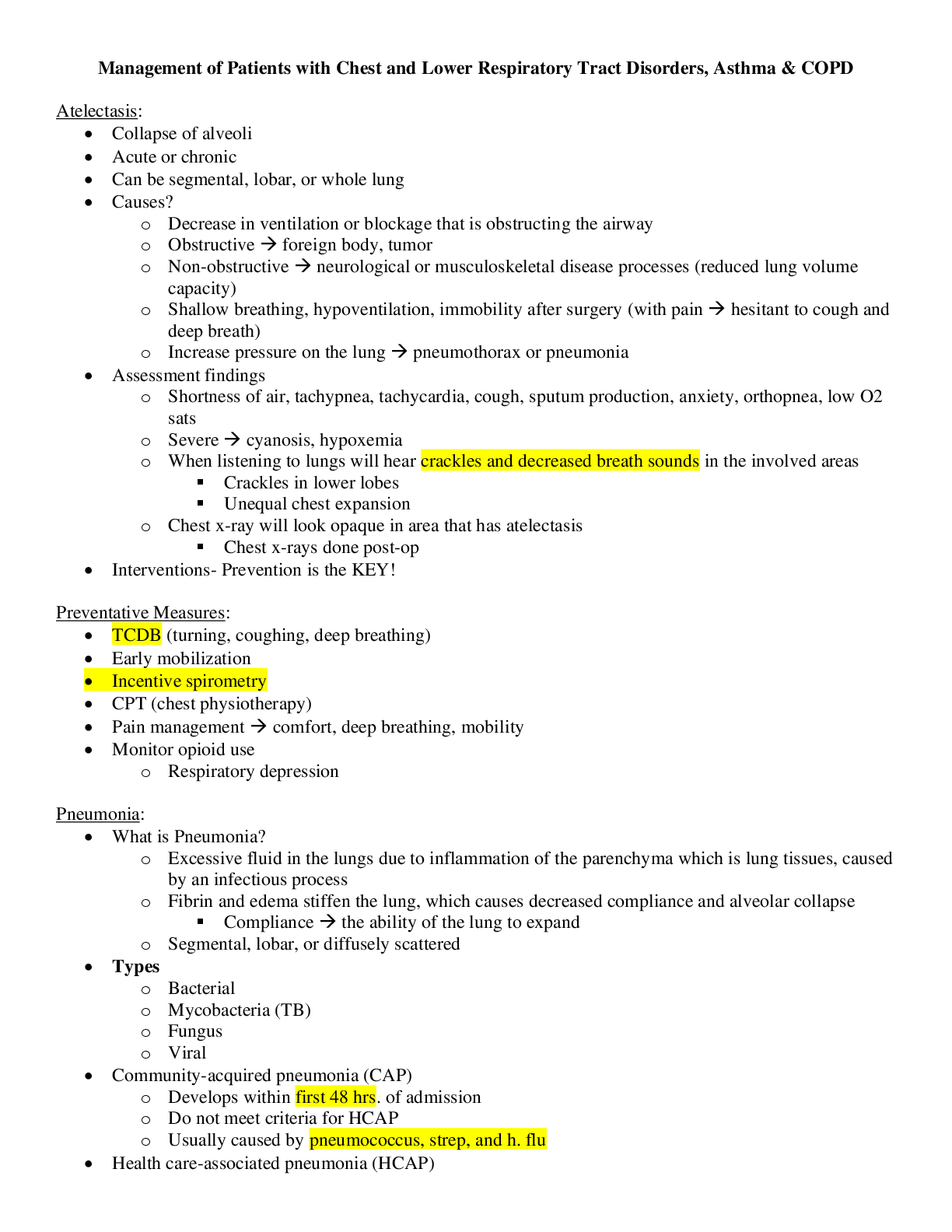 Preview image for Management of Patients with Chest and Lower Respiratory Tract Disorders