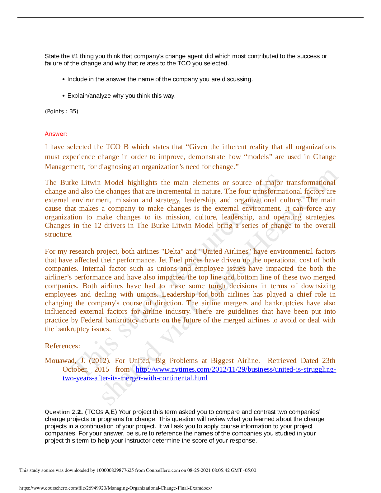 Preview of HRM 587 Week 8 Final (Exam Essay)