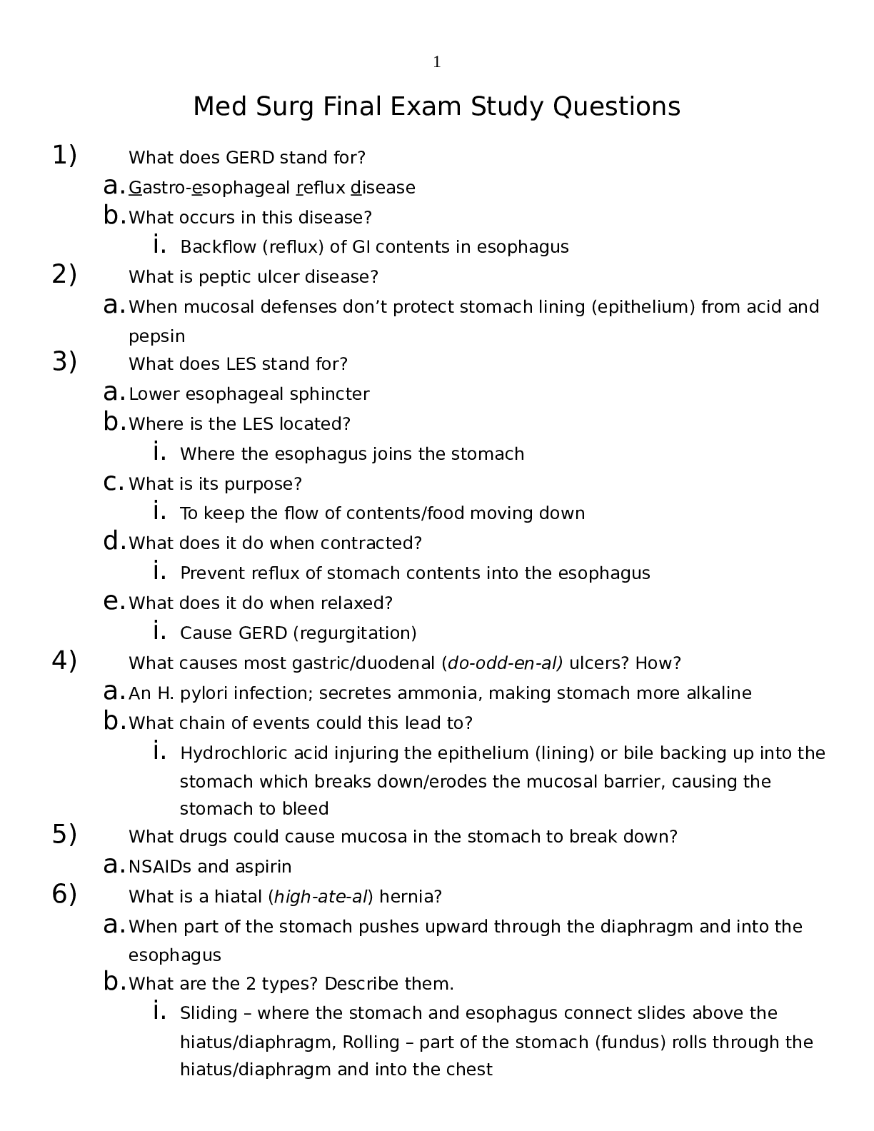 Preview image for Galen College of Nursing MEDSURG 242Med-Surg Final Exam Study Questions-1.