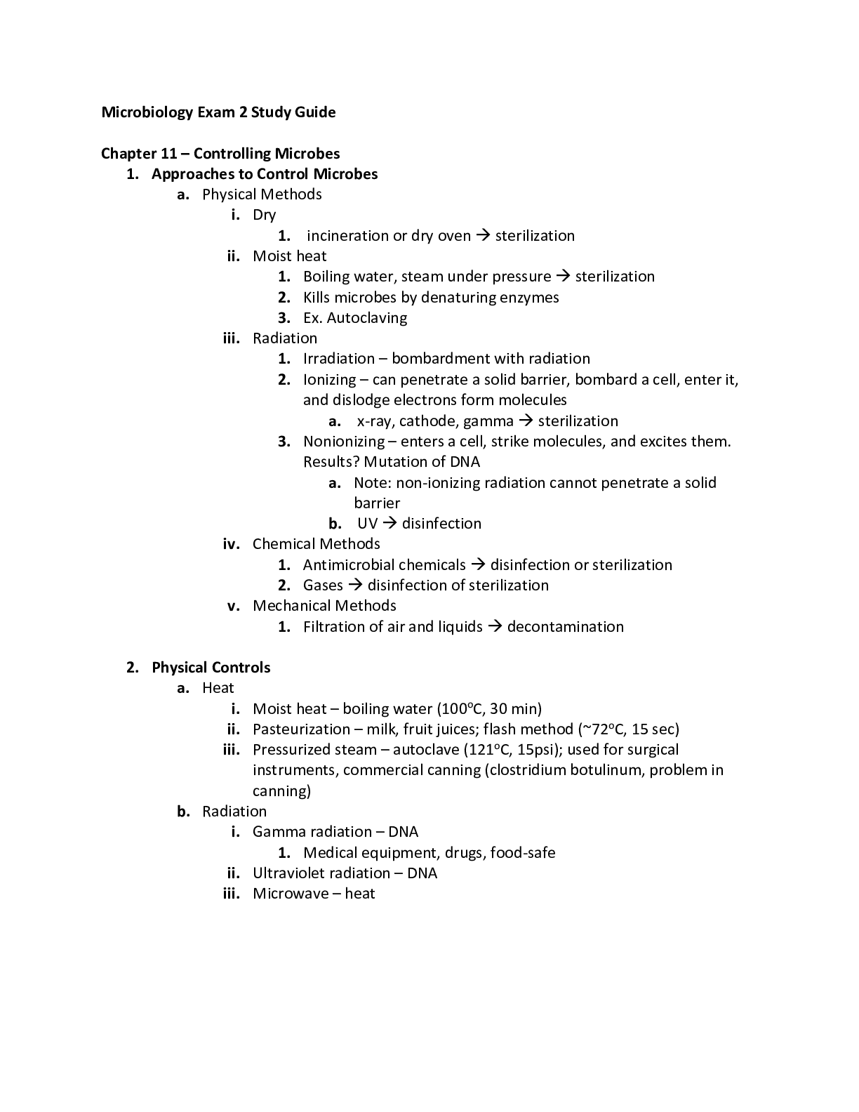 Preview image for BIOS2150 Microbiology Exam 2 Study Guide