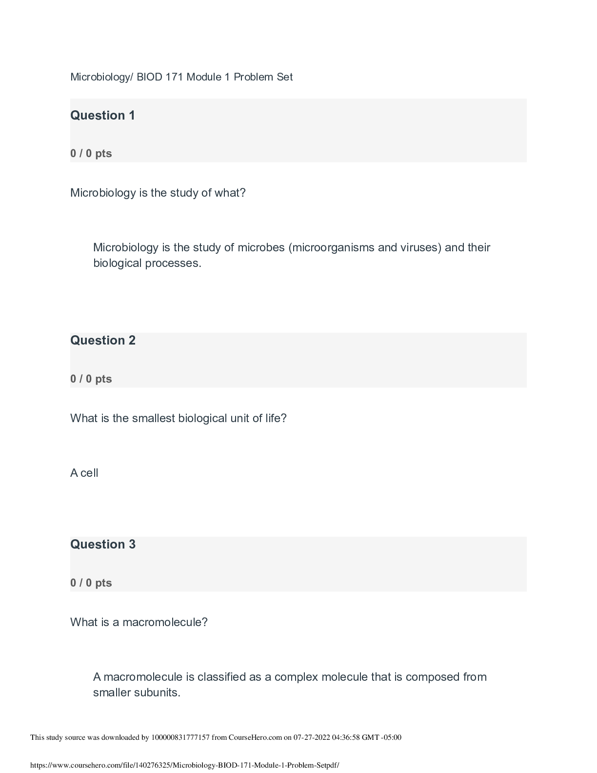 Preview image for Microbiology_ BIOD 171 Module 1 Problem Set