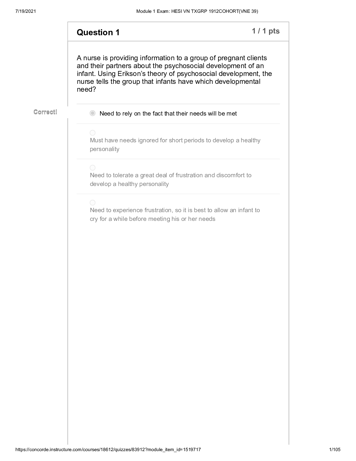 Preview image for HESI 101Module 1 Exam QUESTIONS AND COMPLETE SOLUTION