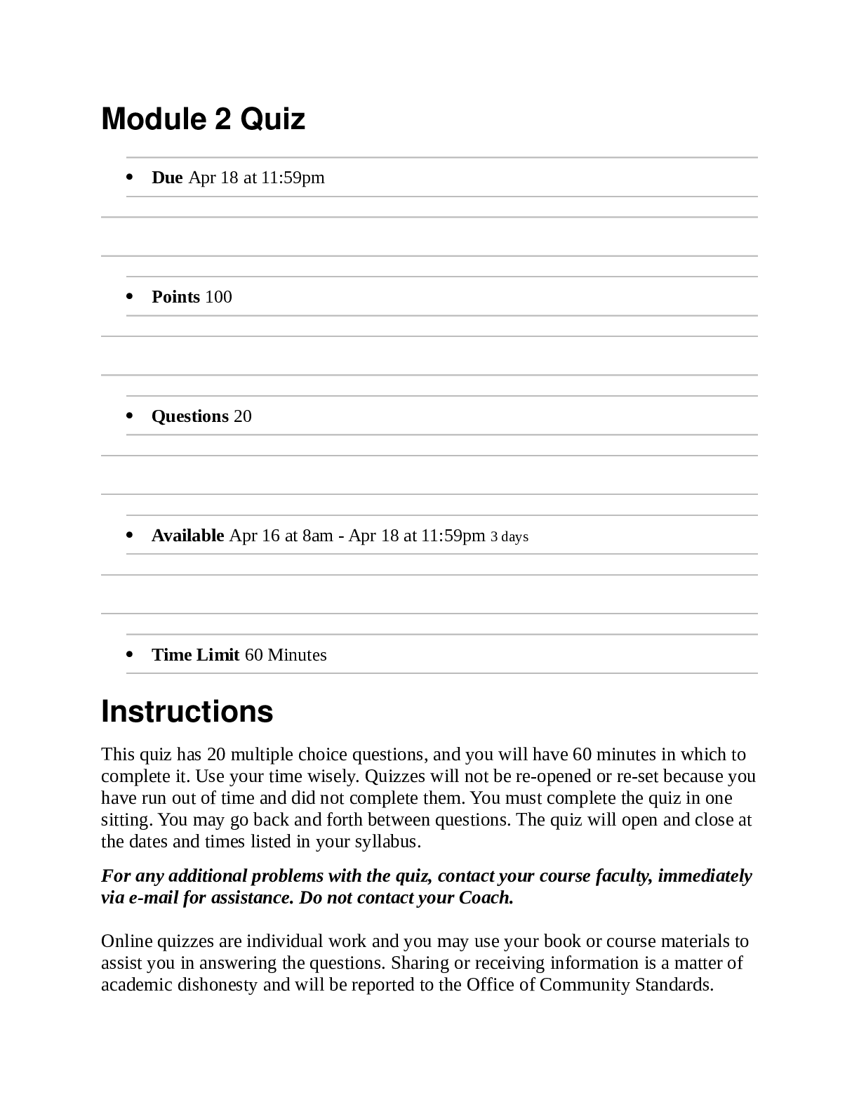 Preview image for Module 2 Quiz NURS 5366 /2022