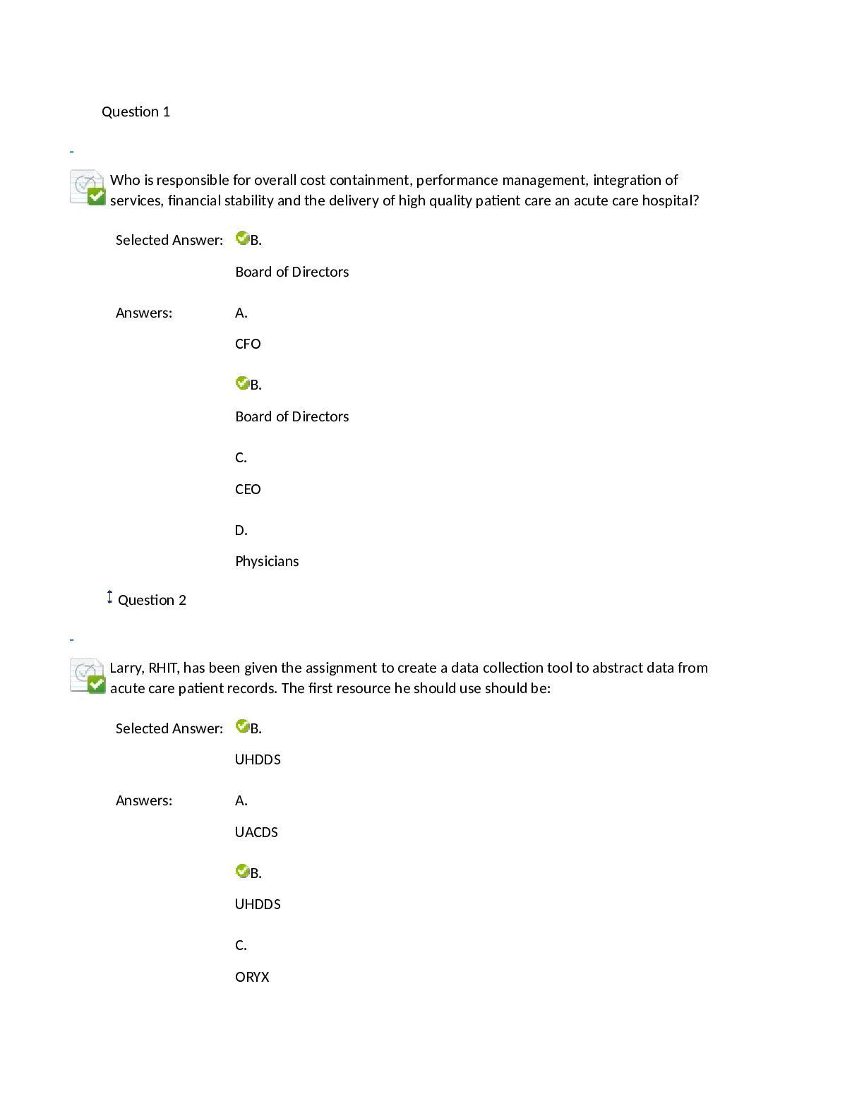 Preview image for Module 6 Final Exam M208 HIM20001