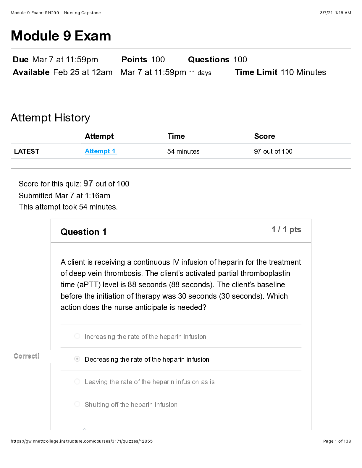Preview of NUR 2204_Module_9_Exam__RN299___Nursing_Capstone.