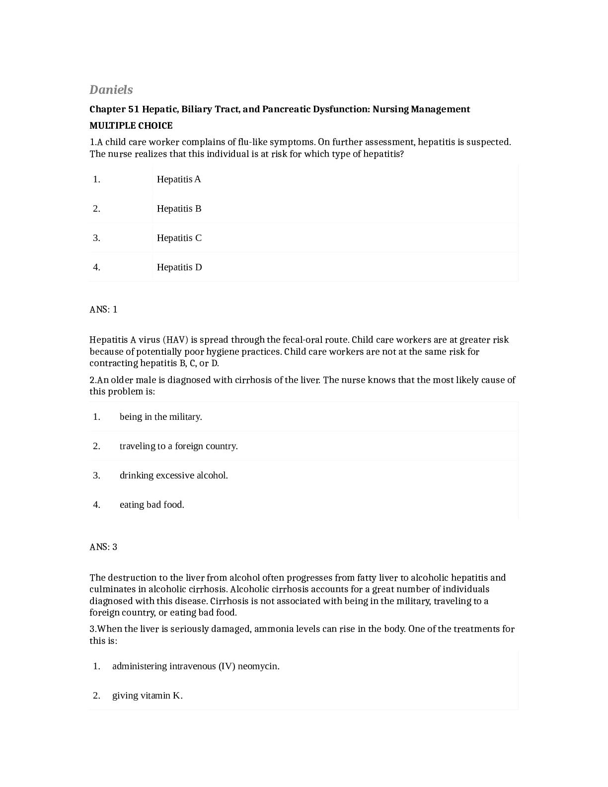 Preview image for NURSING NUR3508 N3 - Final Study Guide - Daniels Questions And Answers( Complete Solution Rated A)100%
