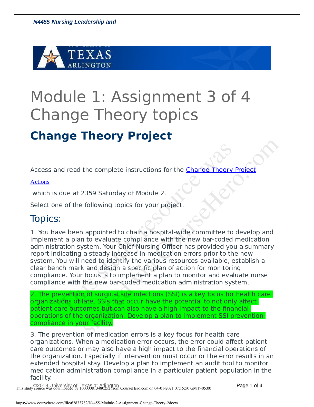 Preview image for N4455 Module 2 Assignment Change Theory-2