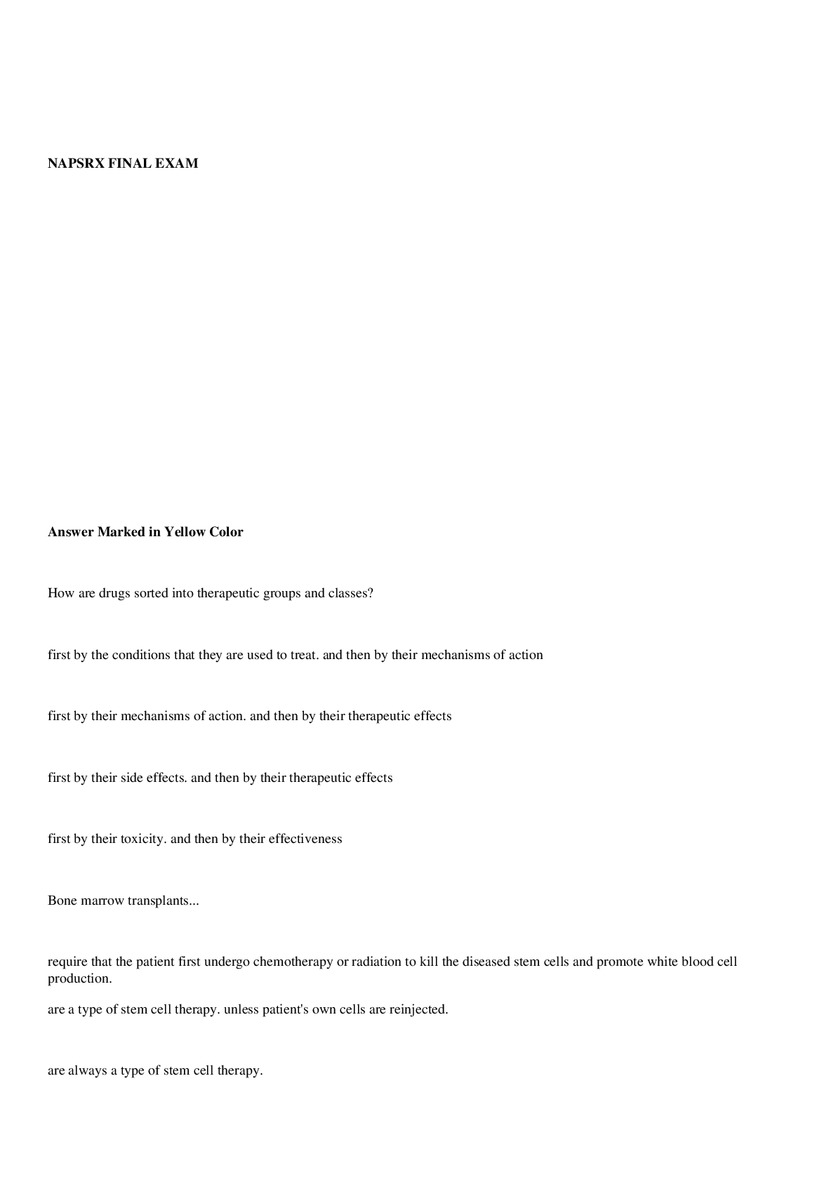 Preview image for NAPSRx® Final Exam Quiz