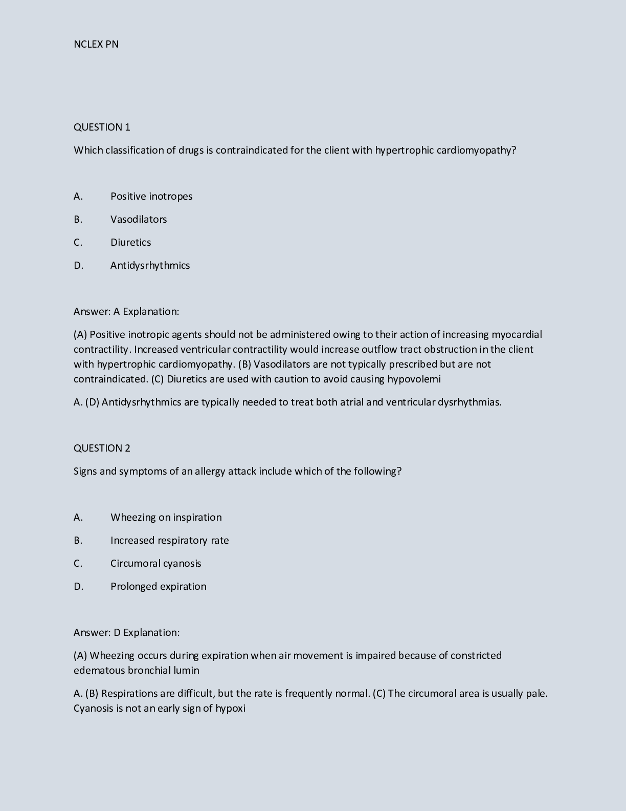 Preview image for NCLEX PN TESTBANK. Contains 862 Questions and Answ