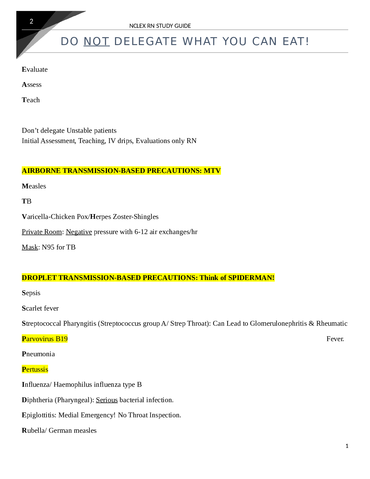 Preview image for MED SURGIC NUR 2530NCLEX RN STUDY GUIDE  /MED SURGIC NUR 2530 NCLEX RN STUDY GUIDE,VERIFIED AND GRADED A+