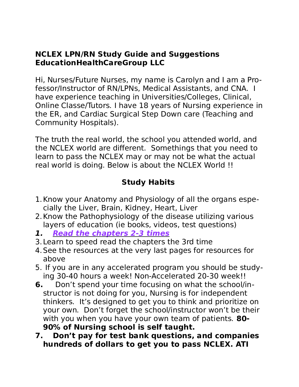 Preview image for NCLEX STUDY GUIDE PN:RN