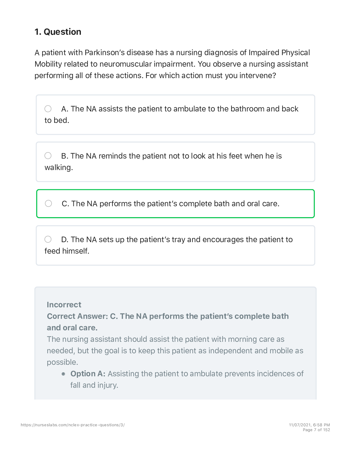 Preview image for NCLEX - RN VERSION 3 2021 75 QUESTIONS WITH EXPLAINED ANSWERS