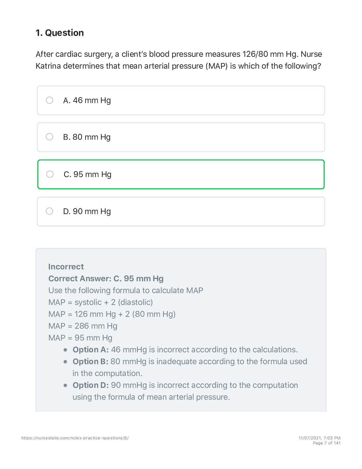 Preview image for NCLEX - RN VERSION 6 2021 75 QUESTIONS WITH EXPLAINED ANSWERS
