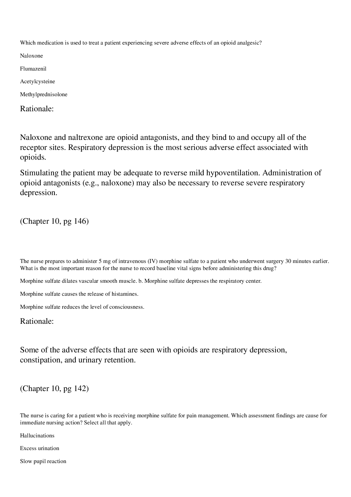 Preview image for CHAMBERLAIN COLLEGE OF NURSING NR293 PHARMACOLOGY PRE CLASS QUESTIONS AND ANSWERS WEEK 3 LATEST UPDATE 2022