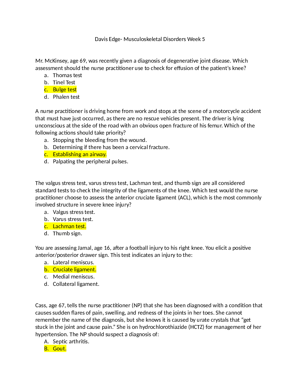 Preview image for NR511 Week 5 Davis Edge QUESTIONS AND COMPLETE SOLUTIONS