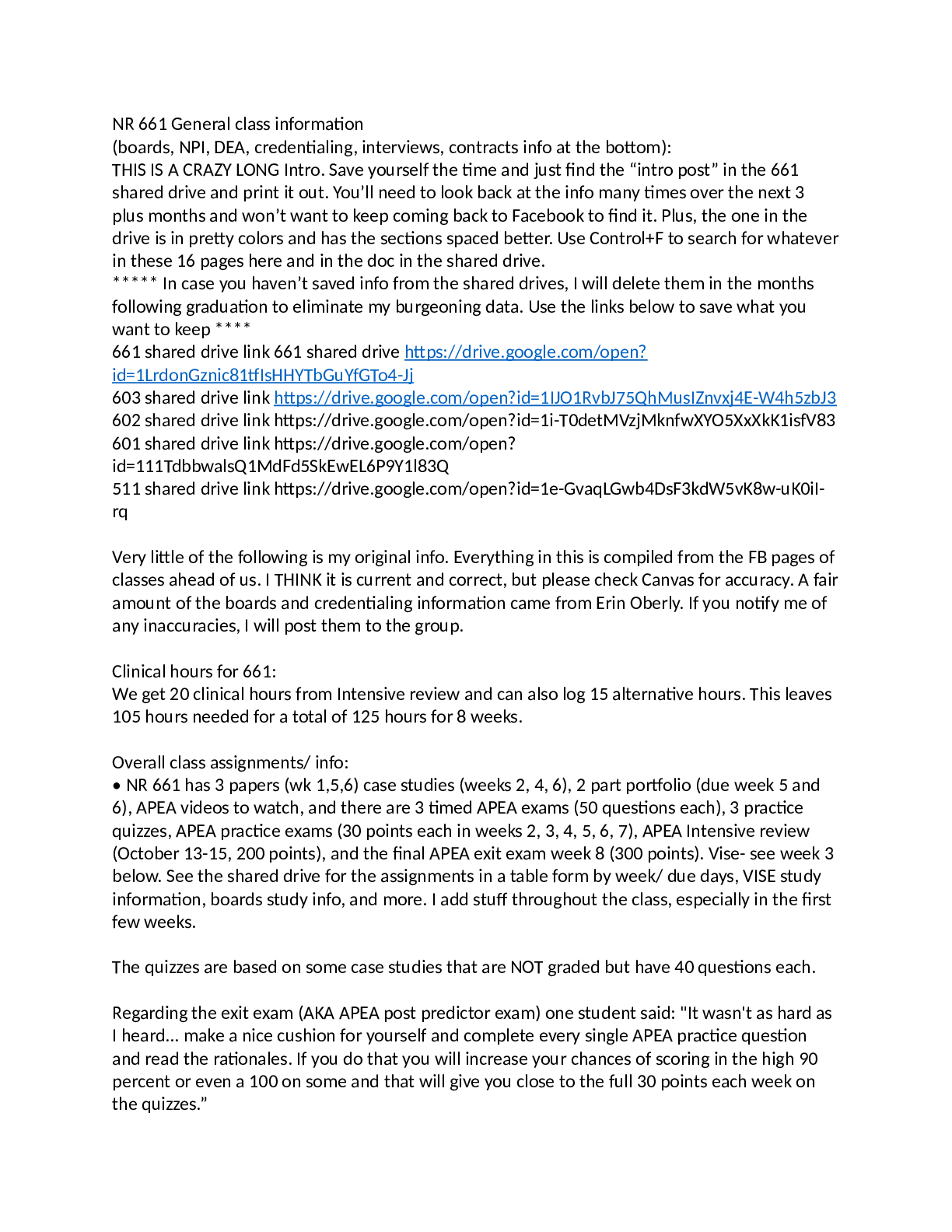 Preview of NR 661 APEA Exit Exam: Revision Questions Only (No Answers)