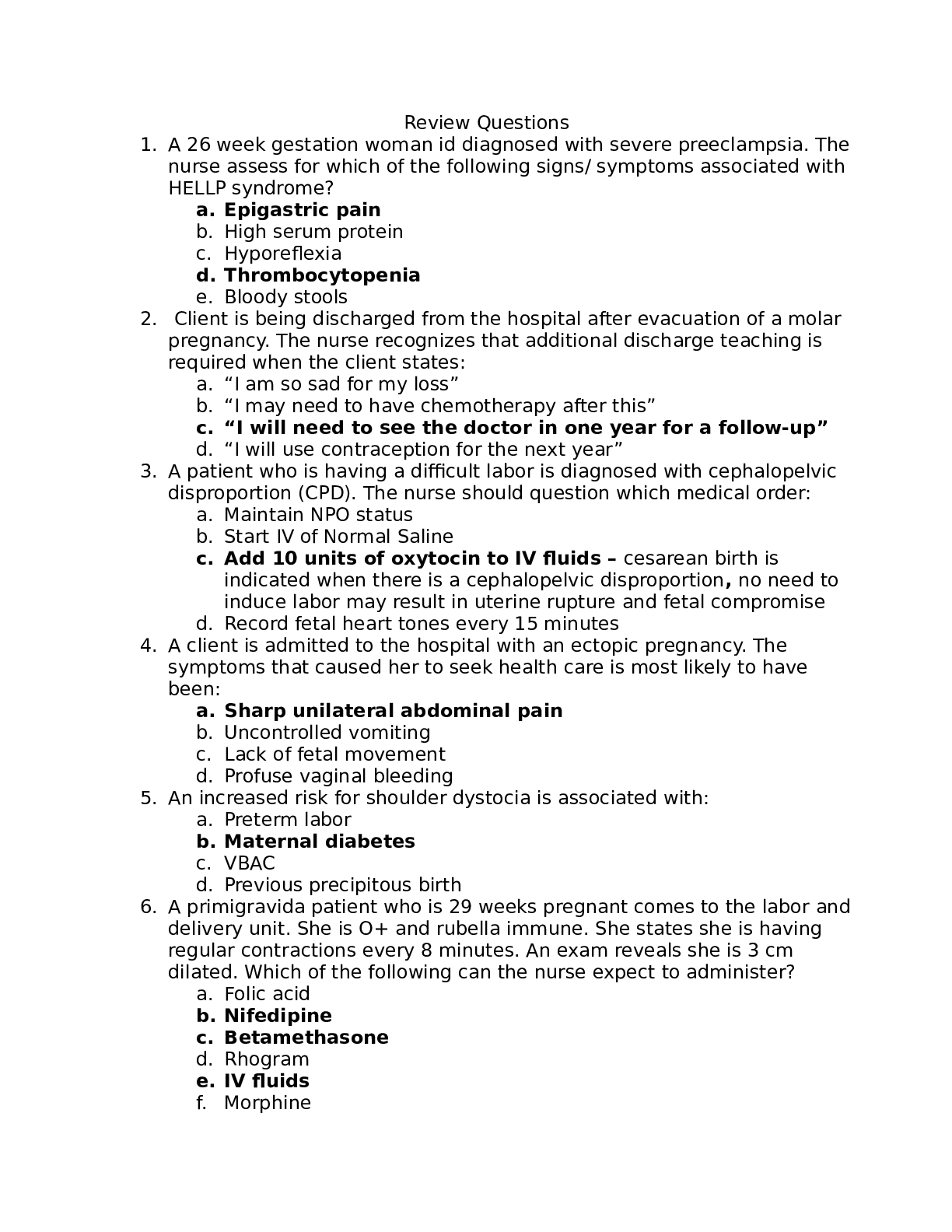 Preview image for NRSG 3302 TEST 2 REVIEW QUESTIONS NAD ANSWERS 2022