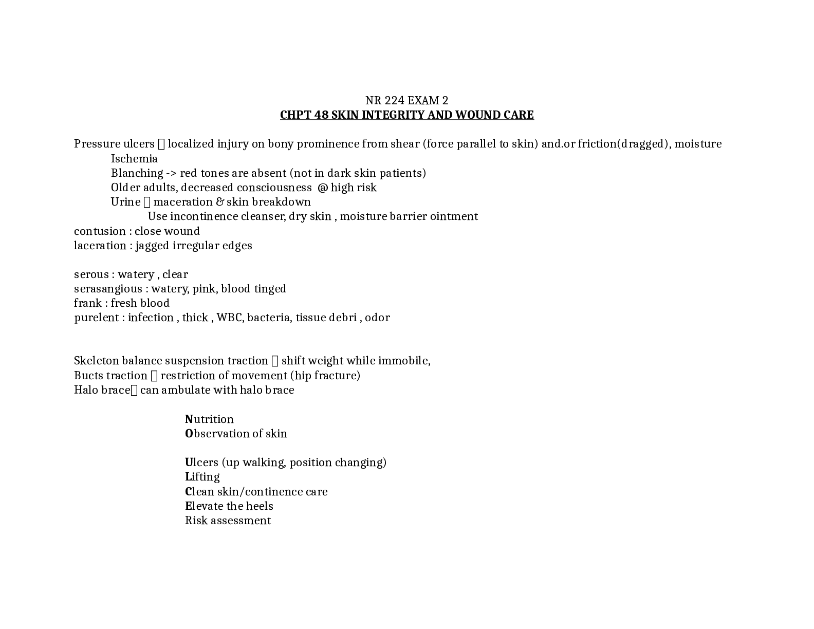 Preview image for NR 224 EXAM 2 (LATEST, 2021): CHAMBERLAIN COLLEGE OF NURSING (VERIFIED ANSWERS, DOWNLOAD TO SCORE A)