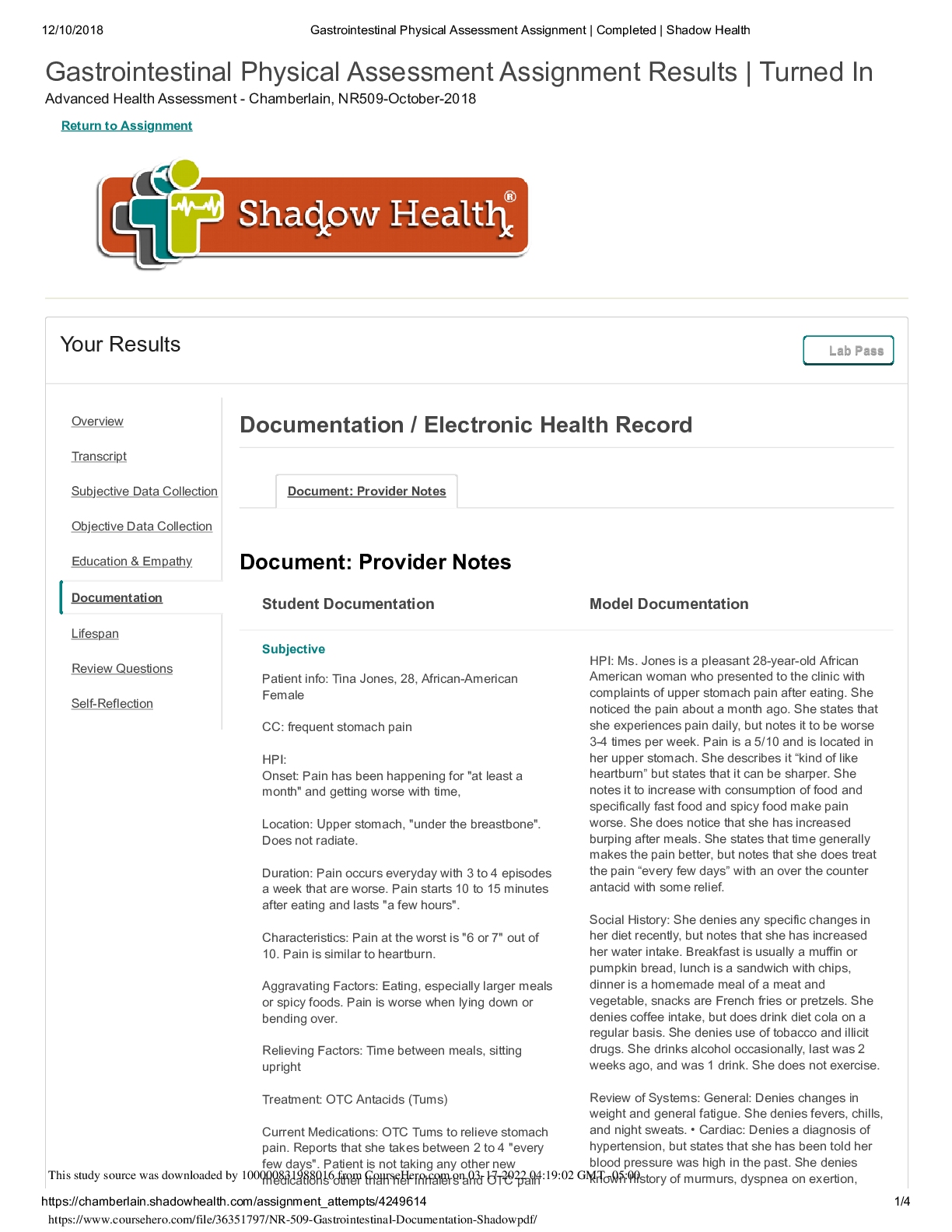 Preview image for Conditions of the Gastrointestinal and Genitourinary System (Tina Jones)
