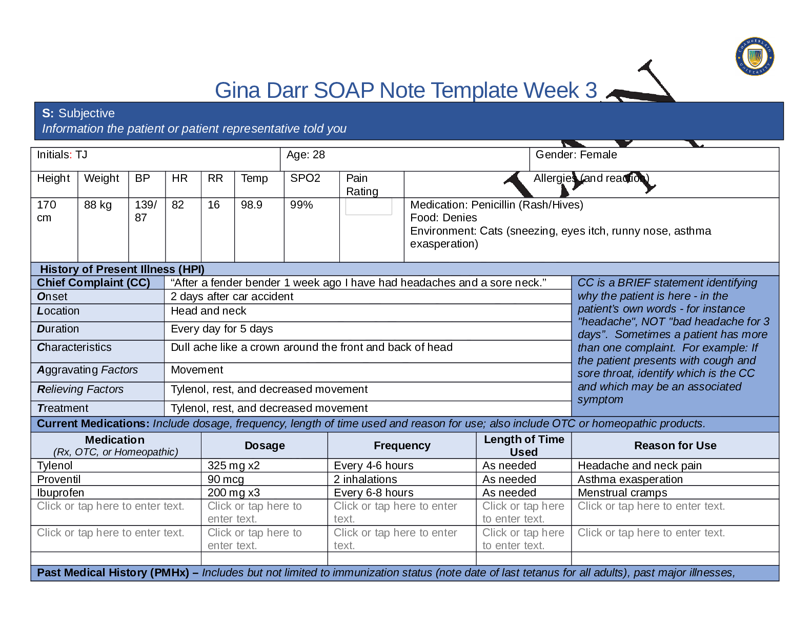 Preview image for NR 509 SOAP Note Week 3