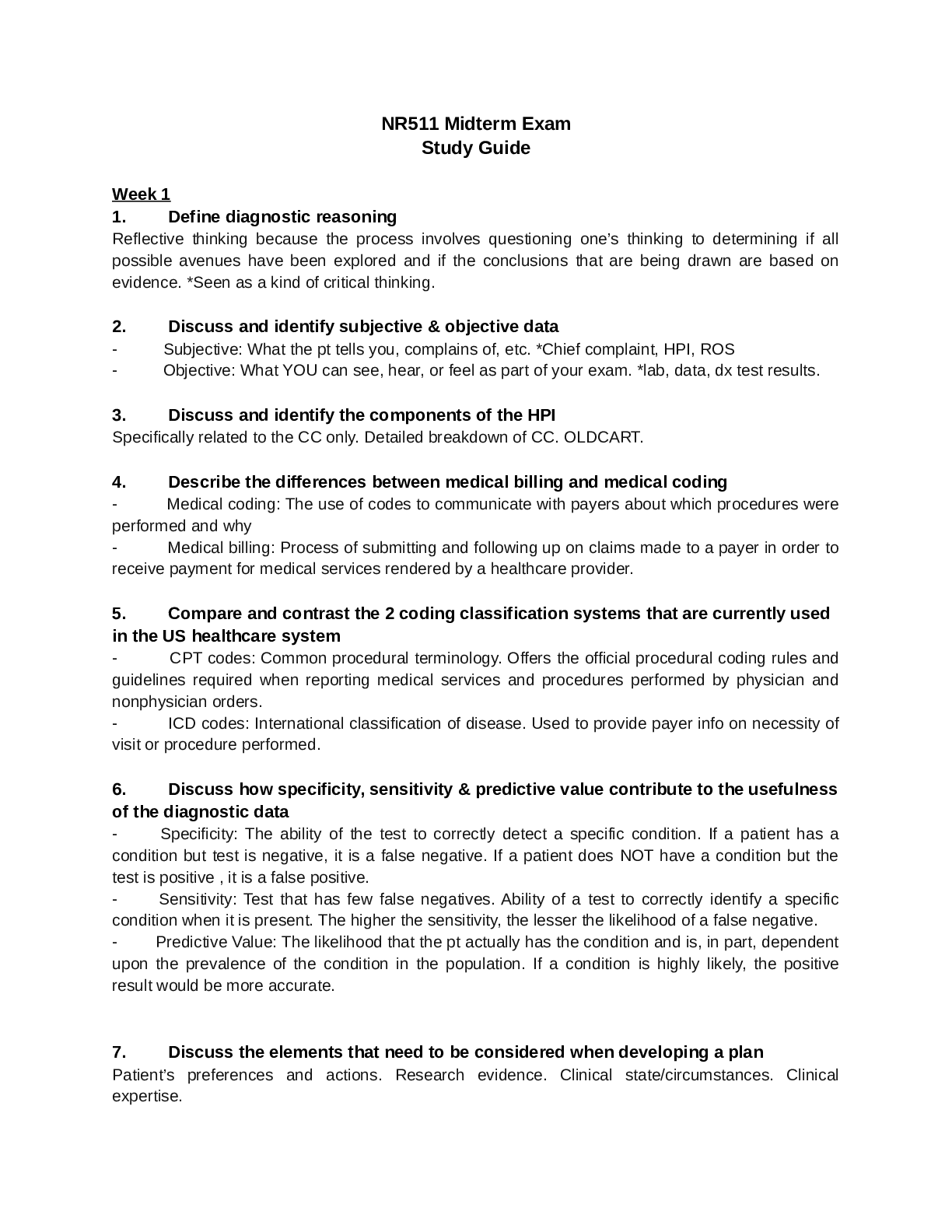 Preview image for NR 511 Week 4 Midterm Exam Version QUESTIONS AND CERTIFIED SOLUTIONS