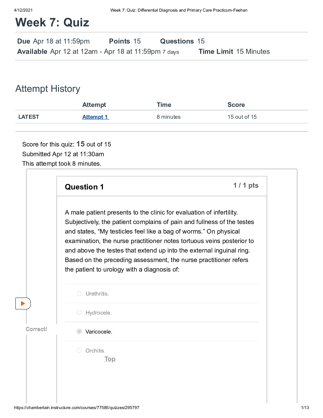 Preview image for NR 511 Week 7 quiz 2021