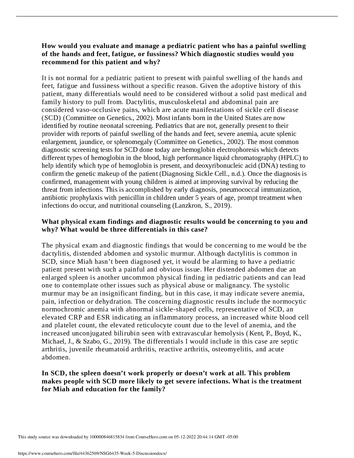 Preview image for NSG6435 Week 5 Discussion.