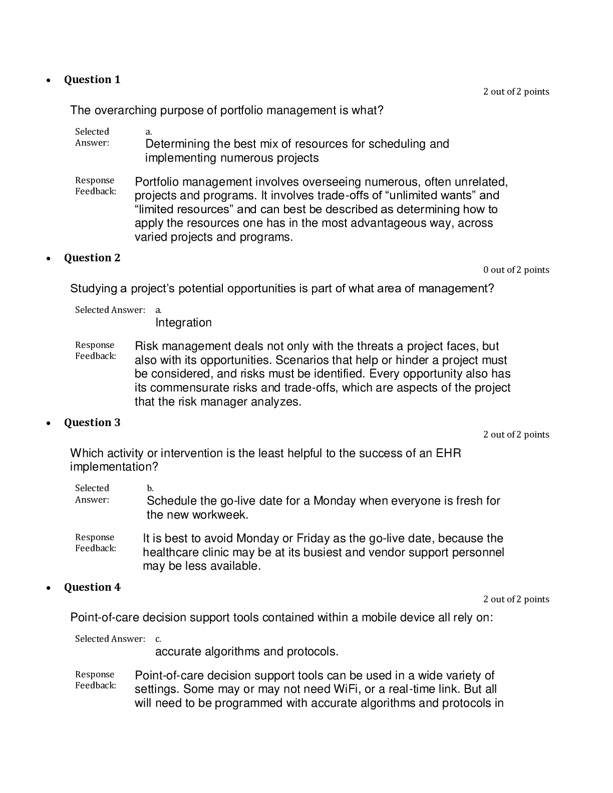 NURS521 Exam 2 Final: questions and answers solution updated solution 2020 LIBERTY UNIVERSITY