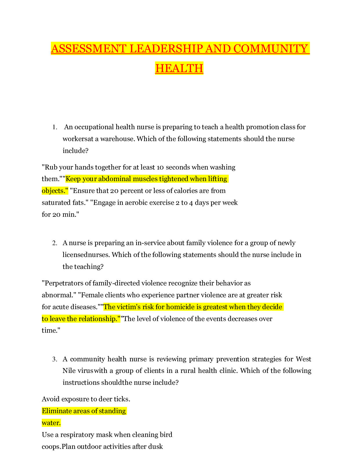 Preview image for NURS 406 Assessment_Leadership & Community_Health