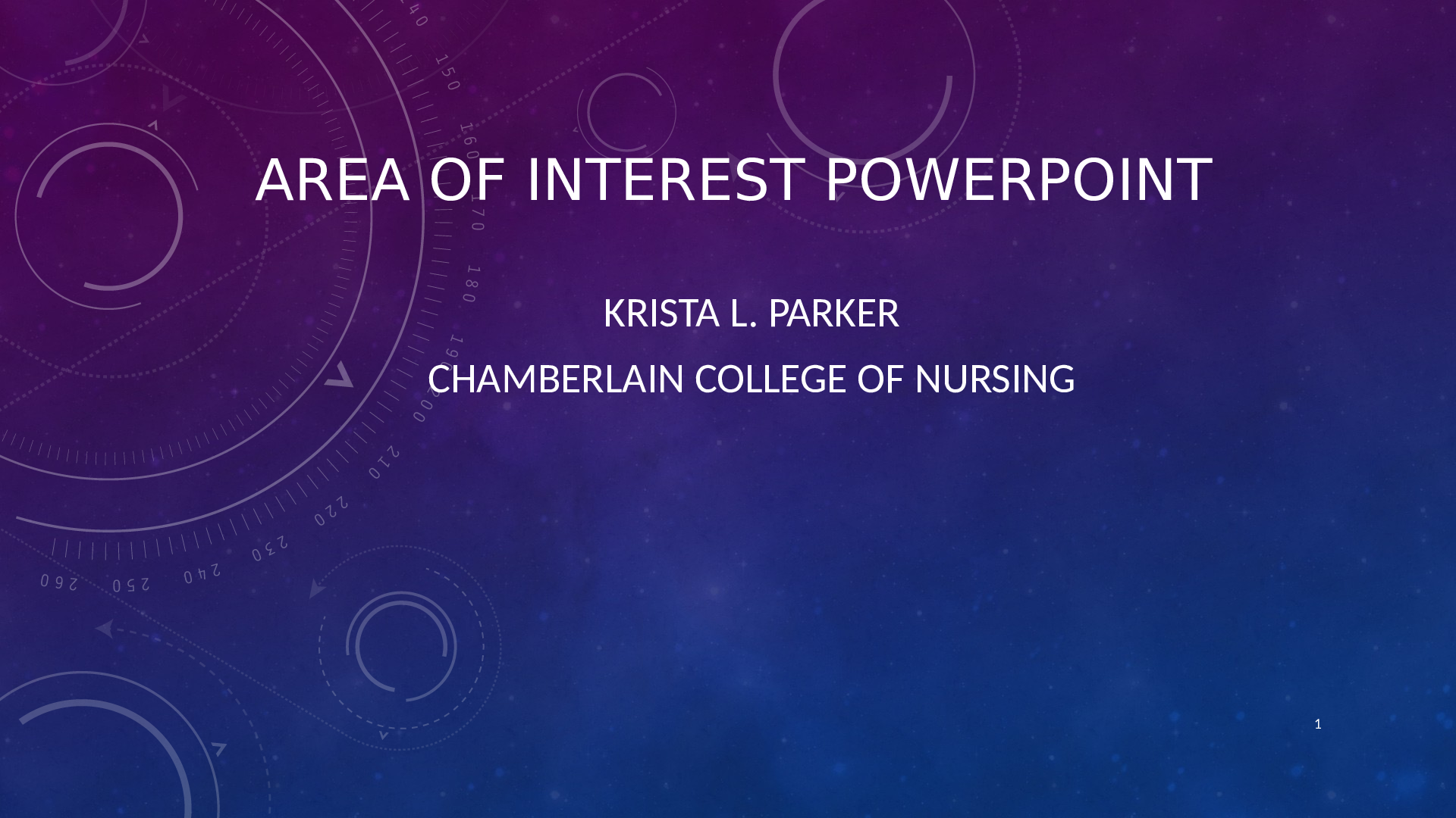 Preview image for NURSING MISC Week 6 Area of  Interest PowerPoint Presentation Area of Interest PowerPoint Presentation Ravshandzhon Nazhmiddinov Chamberlain University
