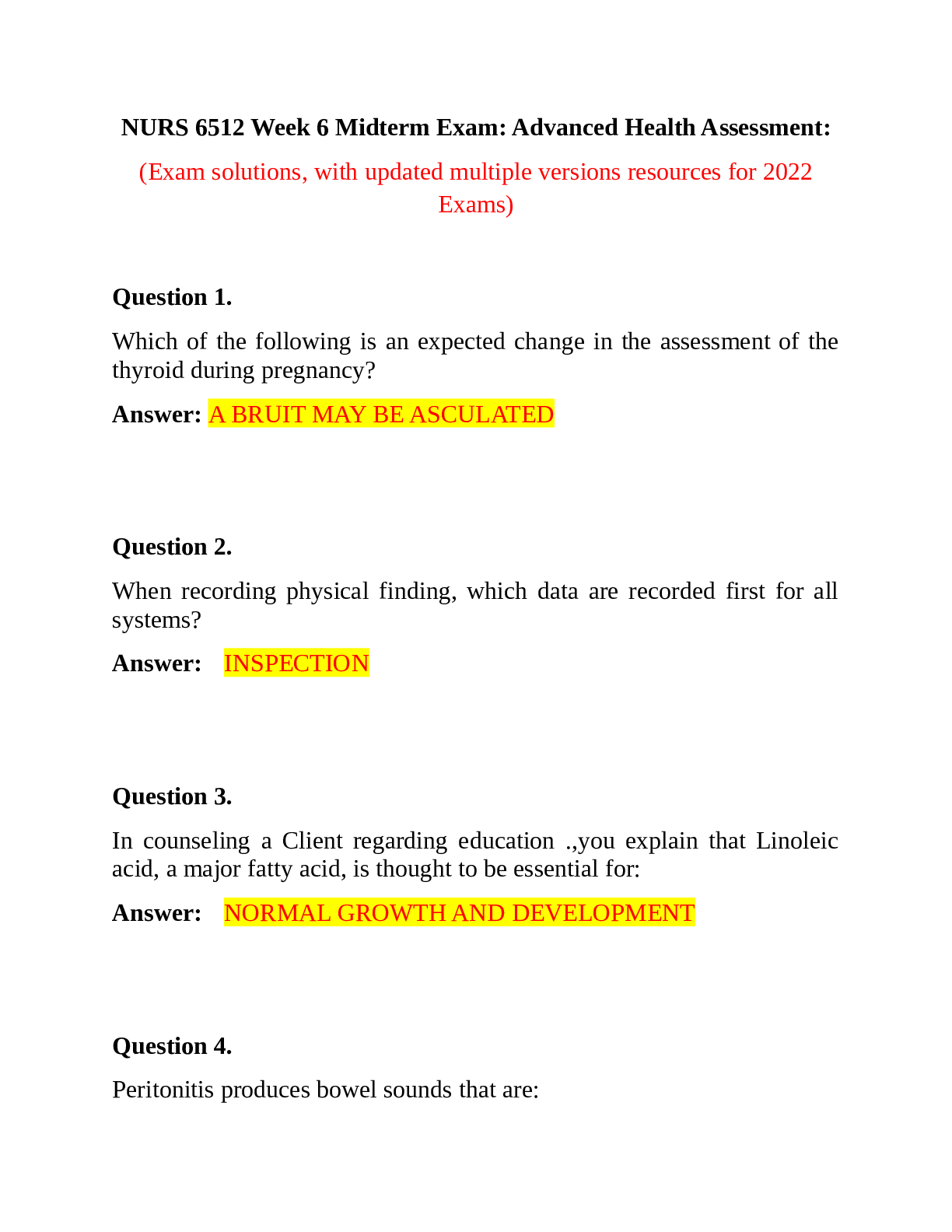 Preview image for NURS-6512-NURS 6512N Week-6-Midterm-Exam 2022.
