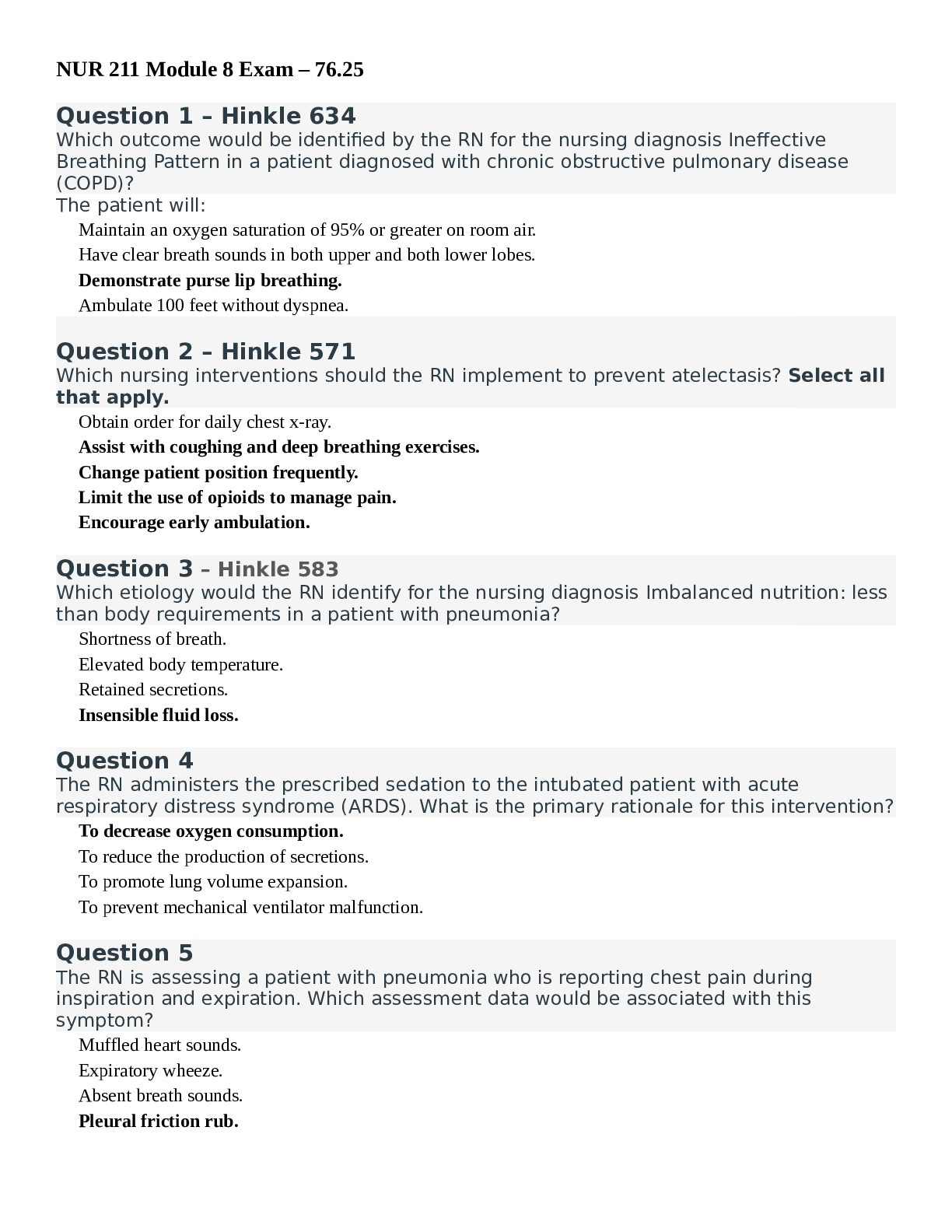 Preview image for NUR 211 Module 8 Exam 2022