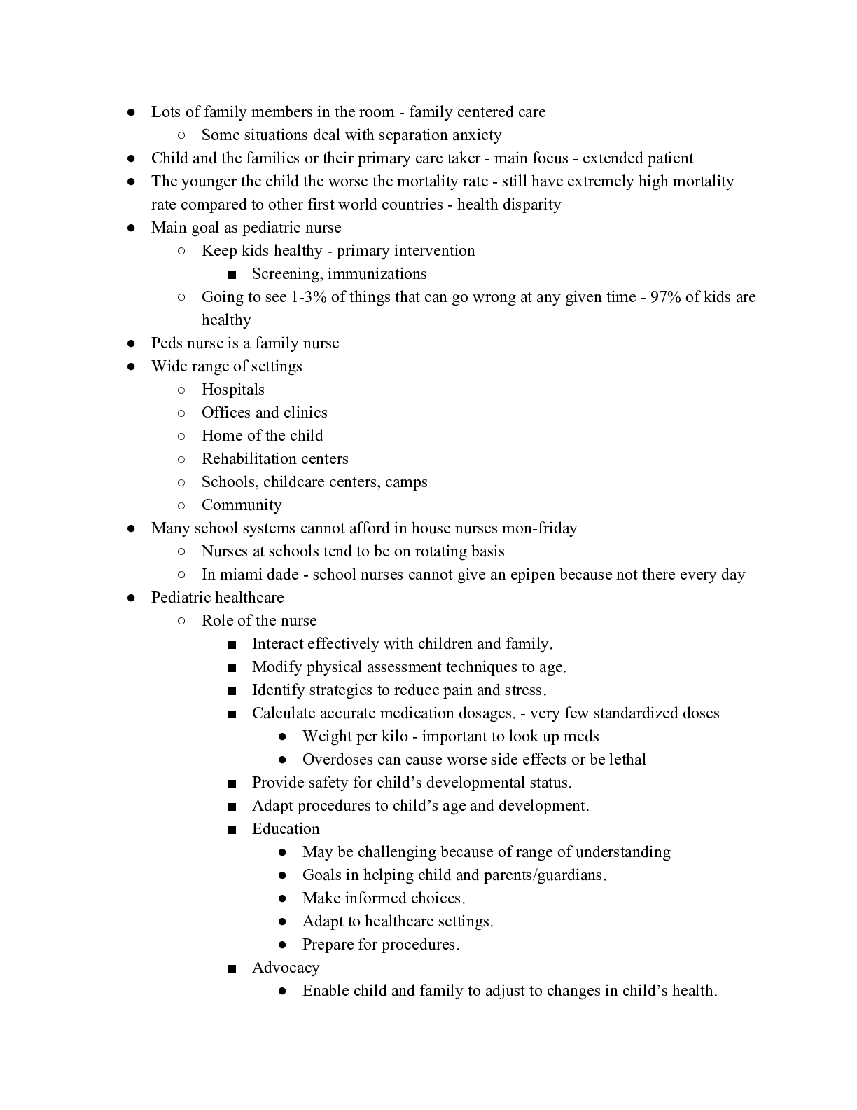 Preview image for NUR 320 Exam 1 Notes