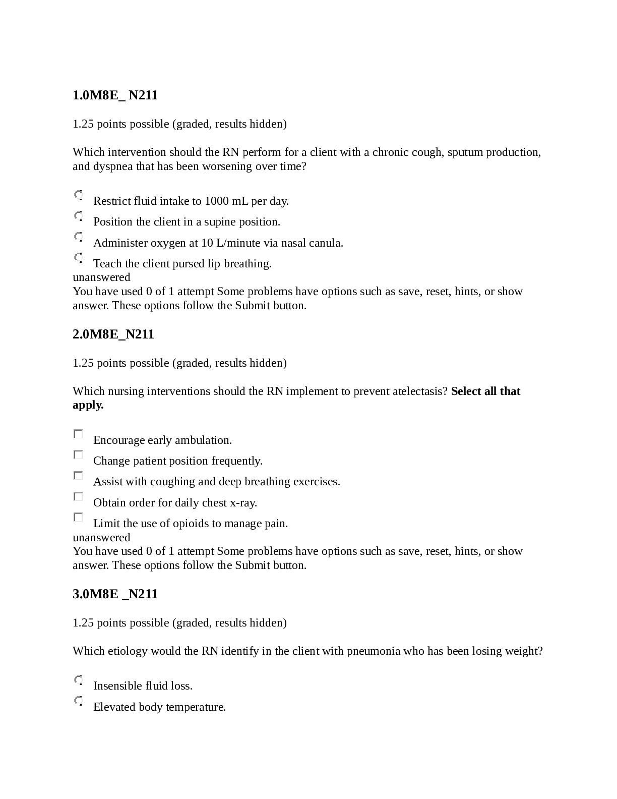 Preview image for Nurs 211 Final Exam Q