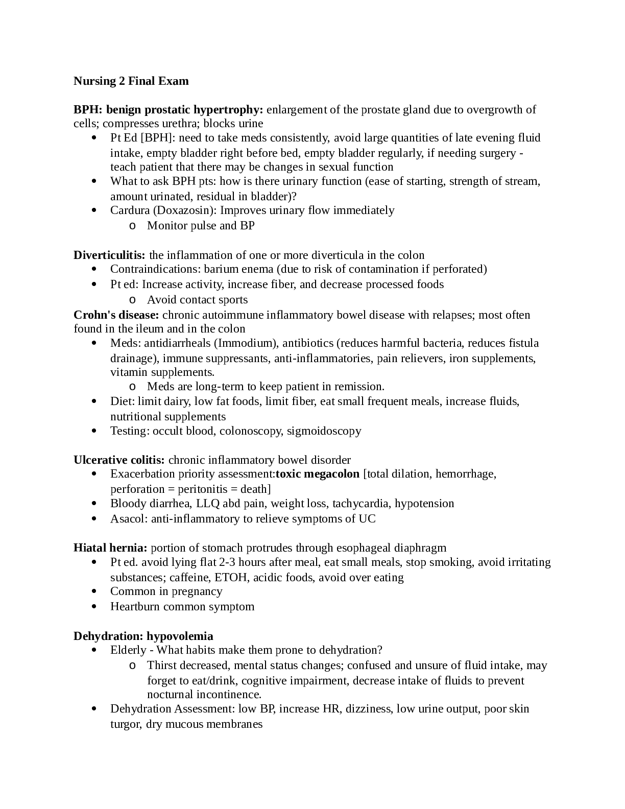 Preview image for NURSING 2 _ Nursing 2 Final Exam| Rasmussen College, Bloomington - NURSING 2 Final Exam (A+ guide) Latest solution Fall 2020.