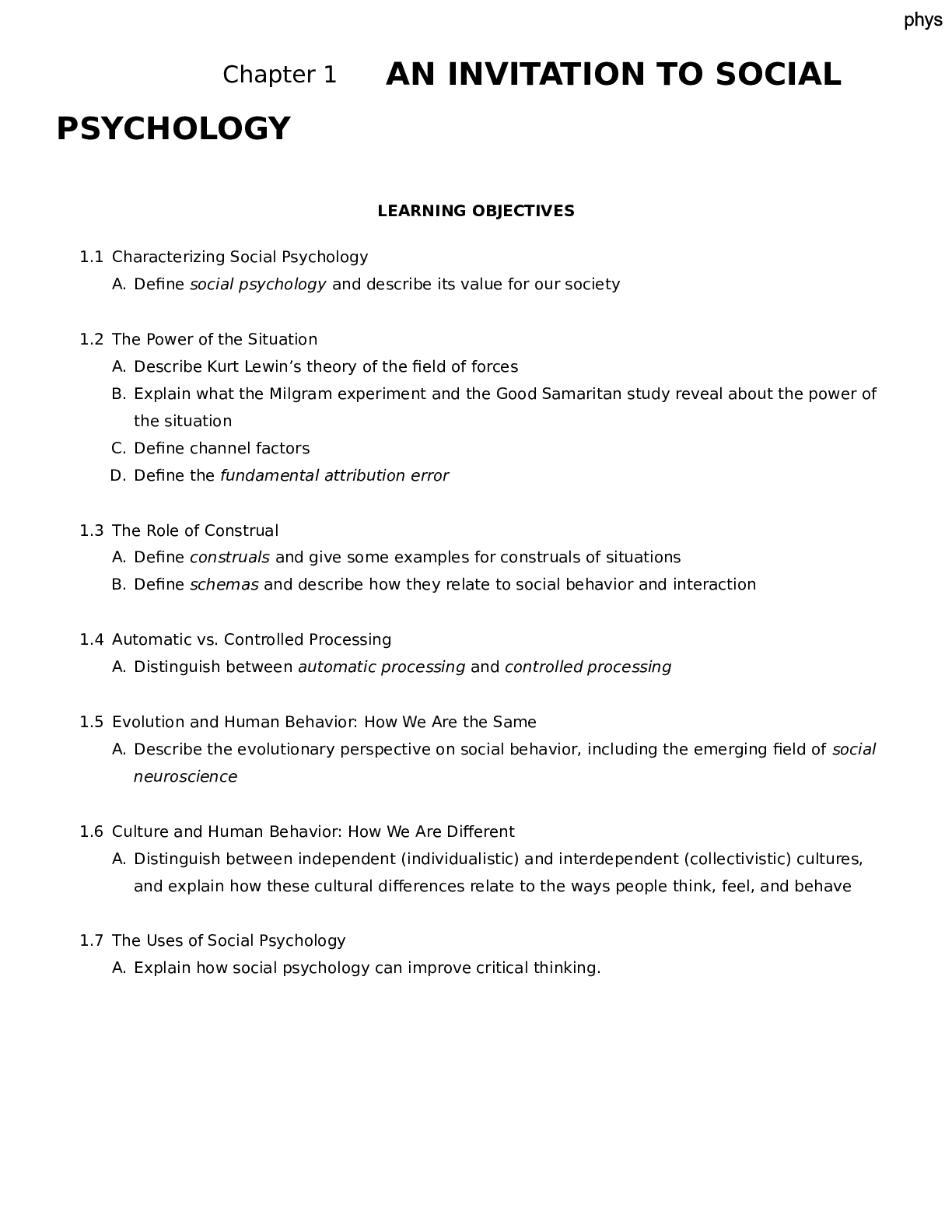 Preview image for Test Bank for An Invitation to Social Psychology 1st Edition by Dale Miller