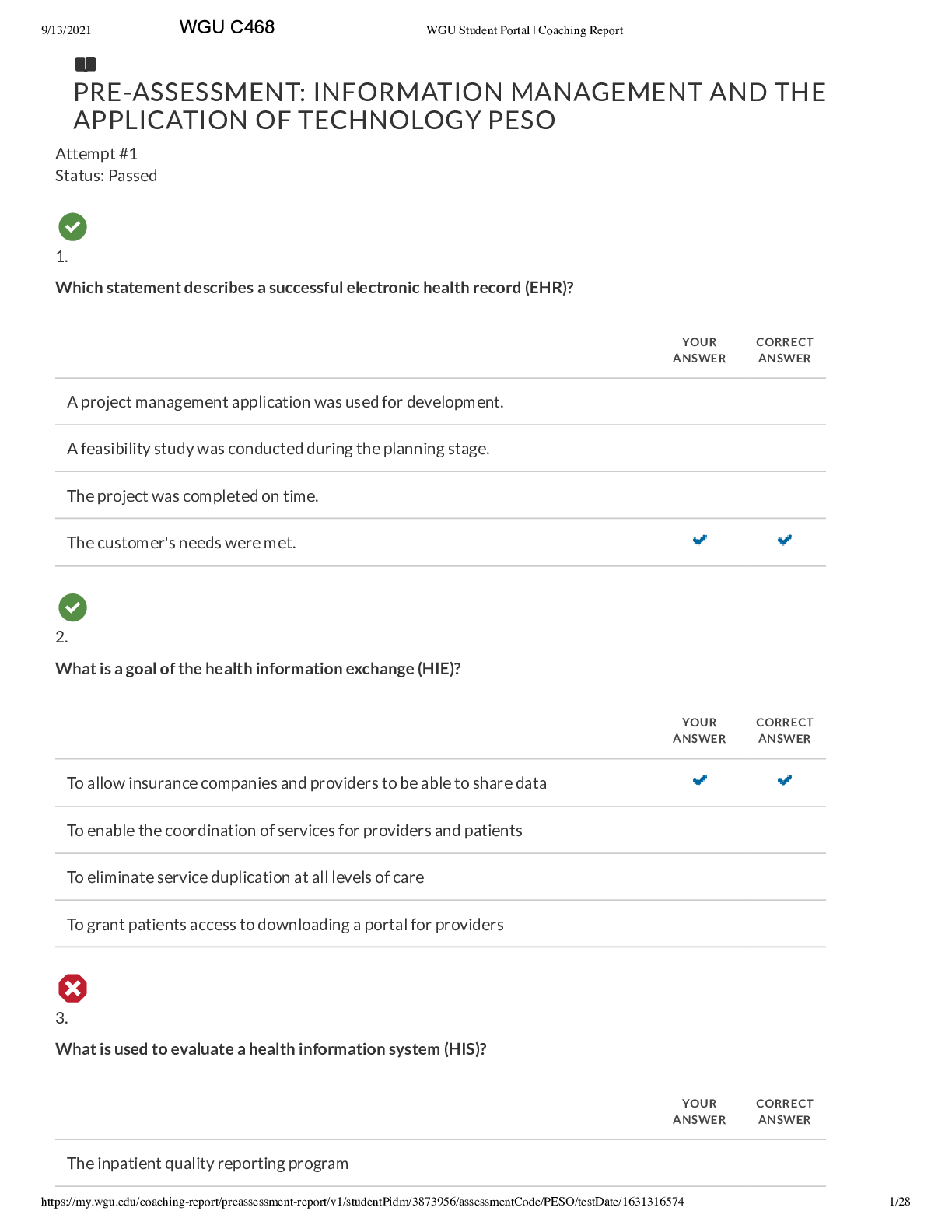 Preview image for PRE-ASSESSMENT- INFORMATION MANAGEMENT AND THE APPLICATION OF TECHNOLOGY