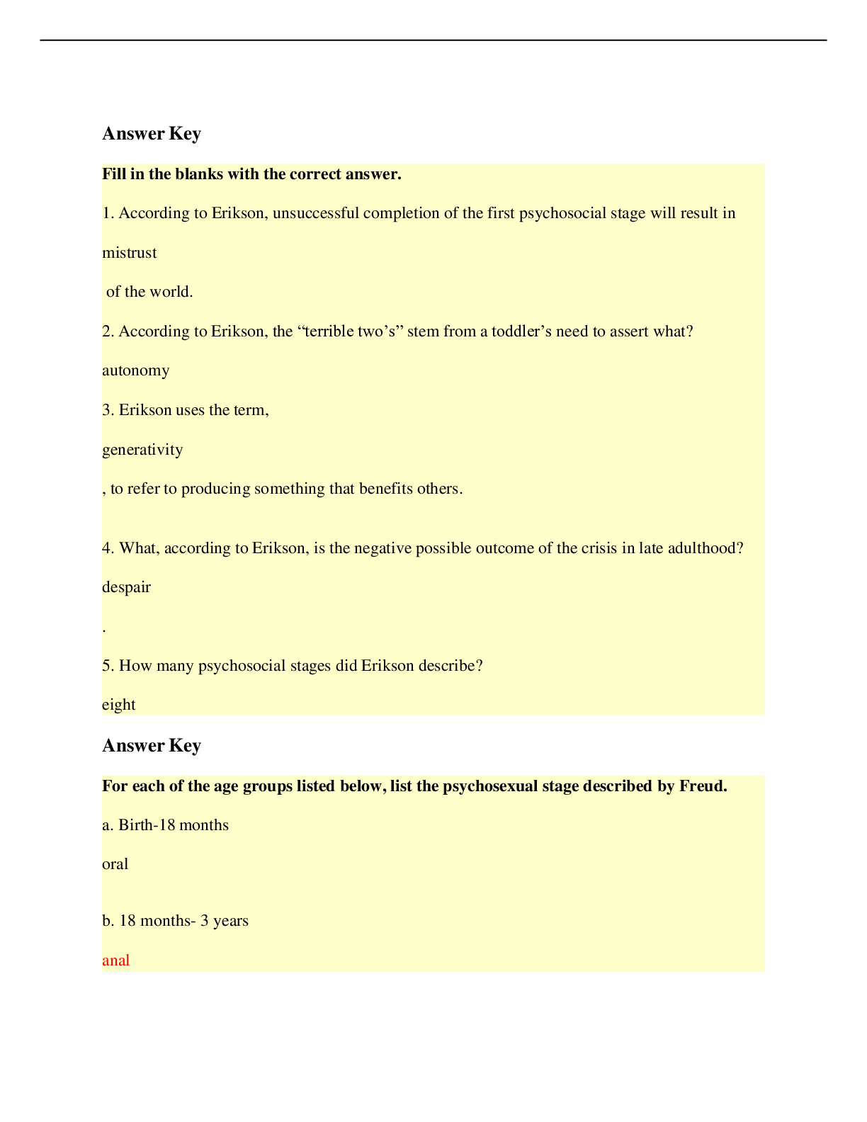 Preview image for PSYC 140 Exam 1 Questions and Answers- PORTAGE LEARNING- Complete Solutions (Graded A+)