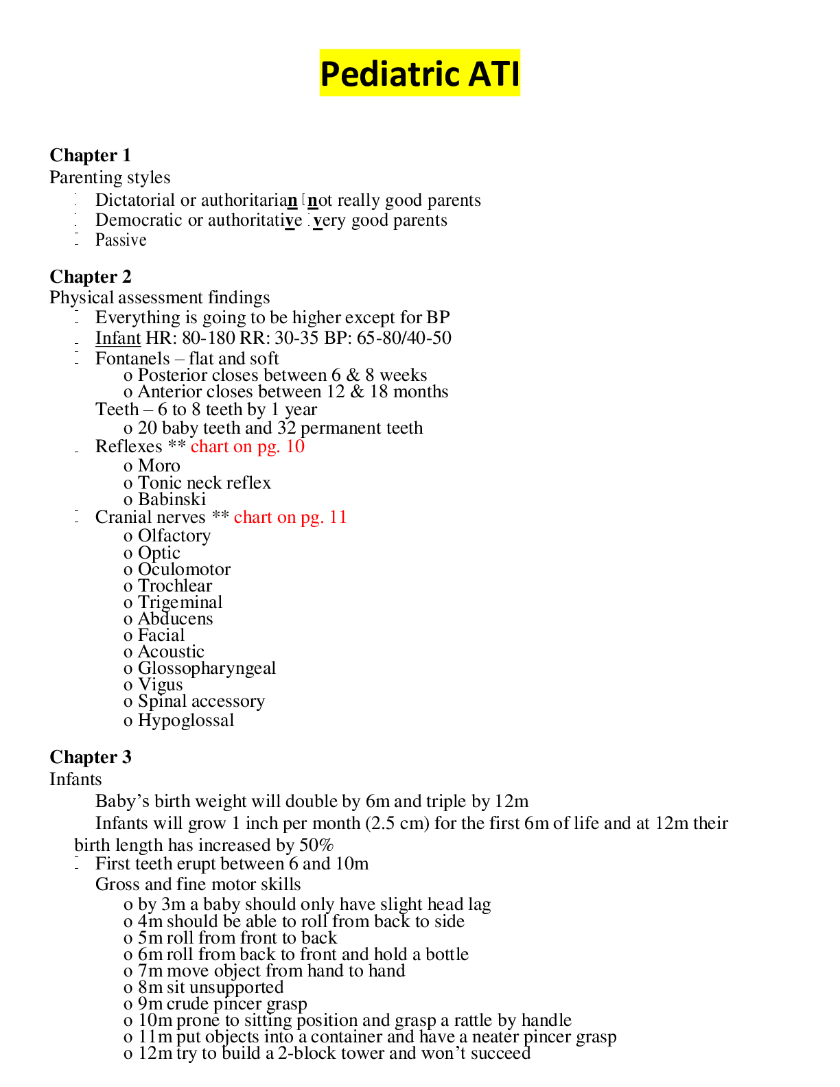 Preview image for Pediatric ATI (Rated A)