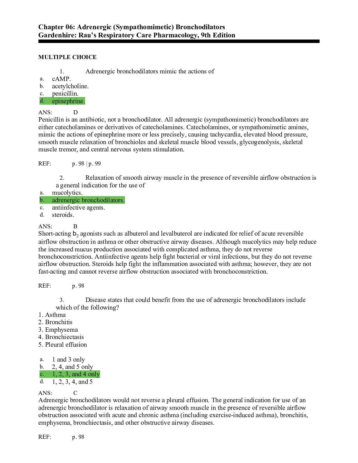 Preview image for Rau’s Respiratory Care Pharmacology, 9th Edition