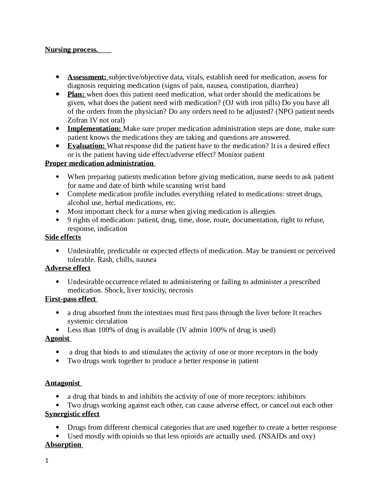 Preview image for NUR 3191 - Pharm Final Exam Study Guide/NUR 3191 - Pharm Final Exam Study Guide