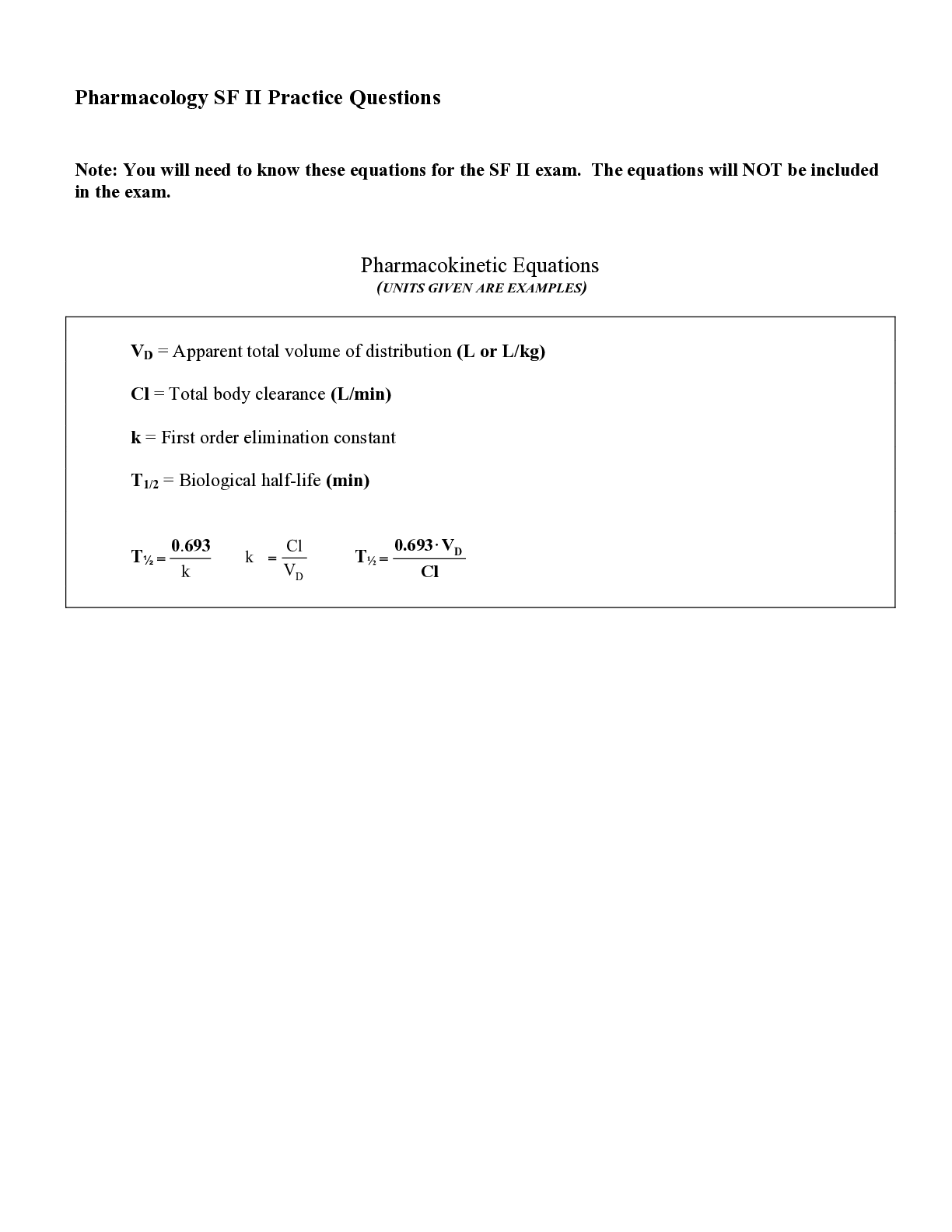 Preview image for MED SURG 1 Pharmacology SFII Practice Questions