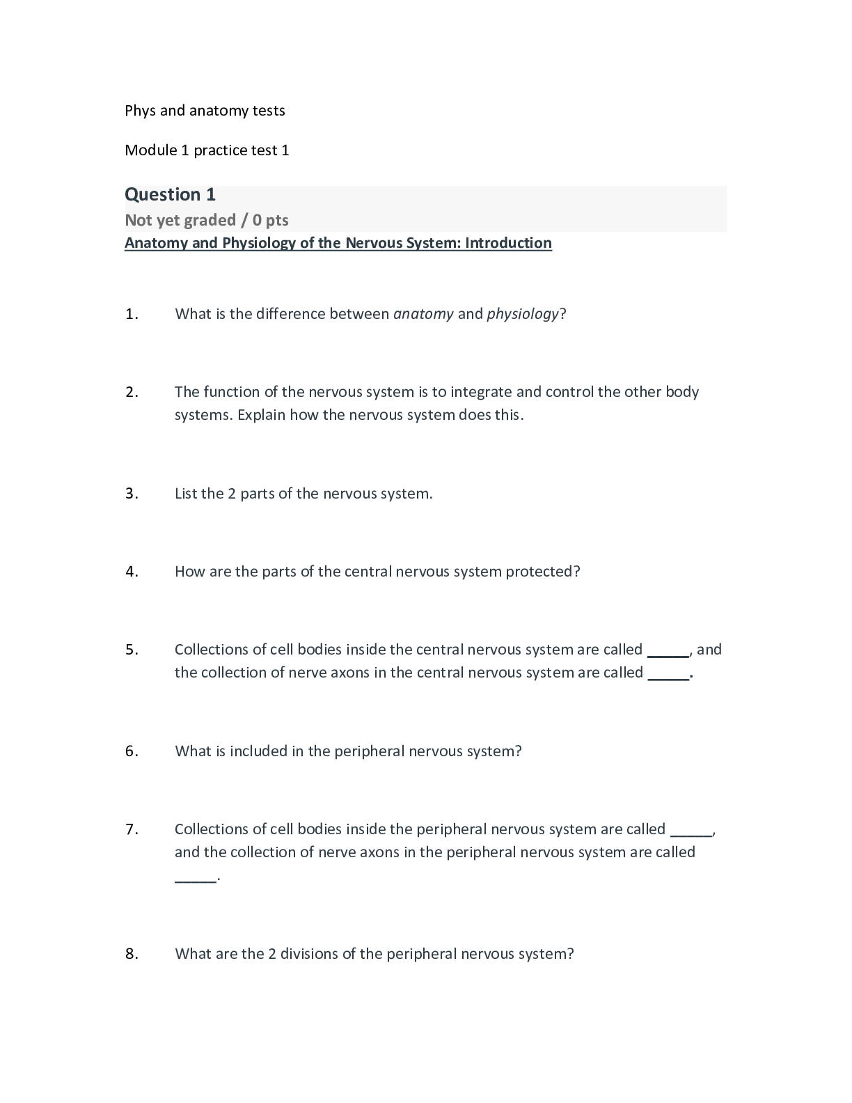 Preview image for Anatomy and Physiology of the Nervous System