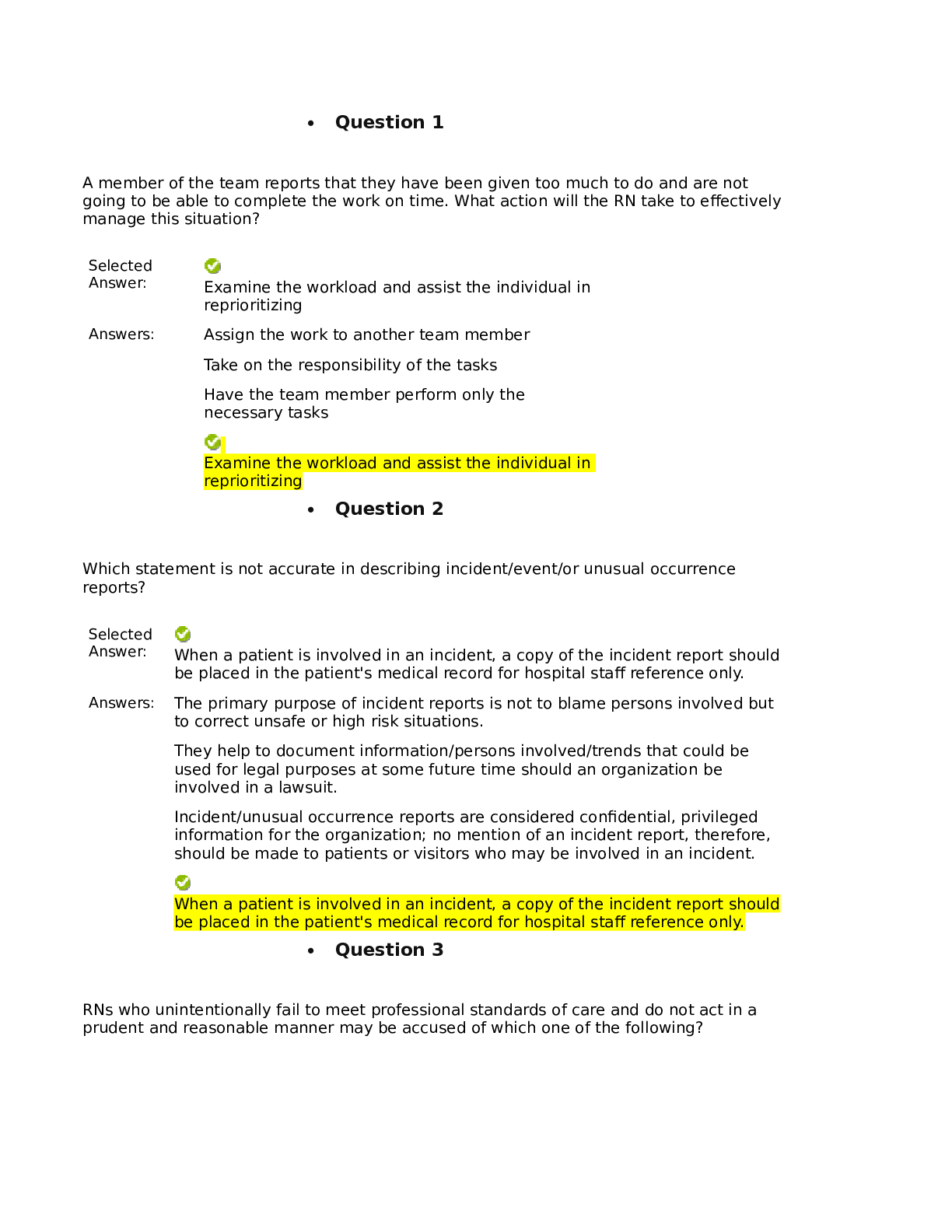 Preview image for NUR160 WEEK 3, Ch. 11-20 QUIZ / Citrus College -NURSING 160 Quiz 3 Answers (summer 2021)