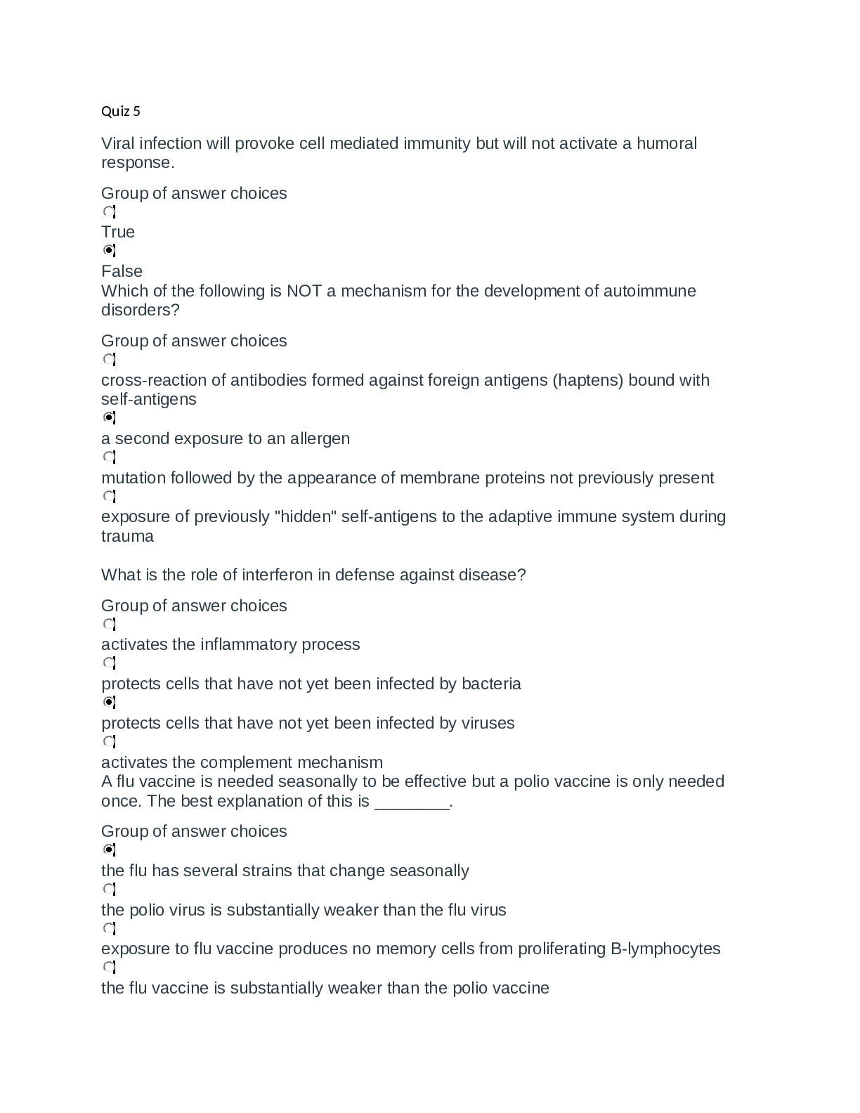 Preview image for University of Nevada, Las VegasBIOL 223Quiz #5 (100